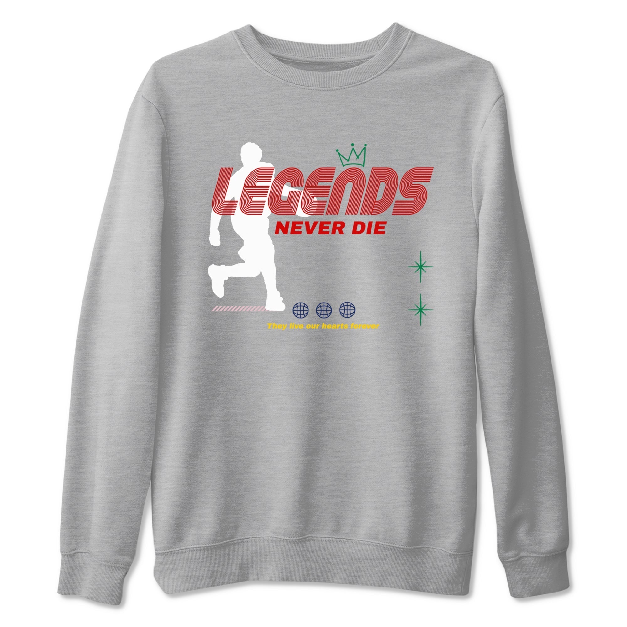 Legends Never Die snkmatch Tees - Air Force 3 Blue Void and Tour Yellow