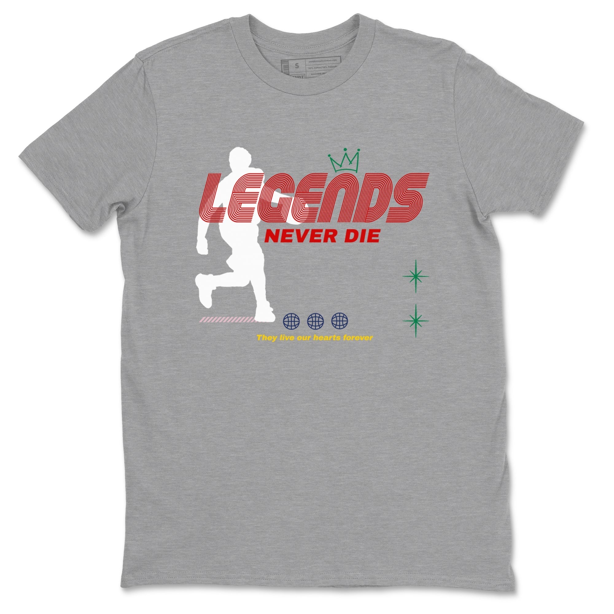 Legends Never Die snkmatch Tees - Air Force 3 Blue Void and Tour Yellow