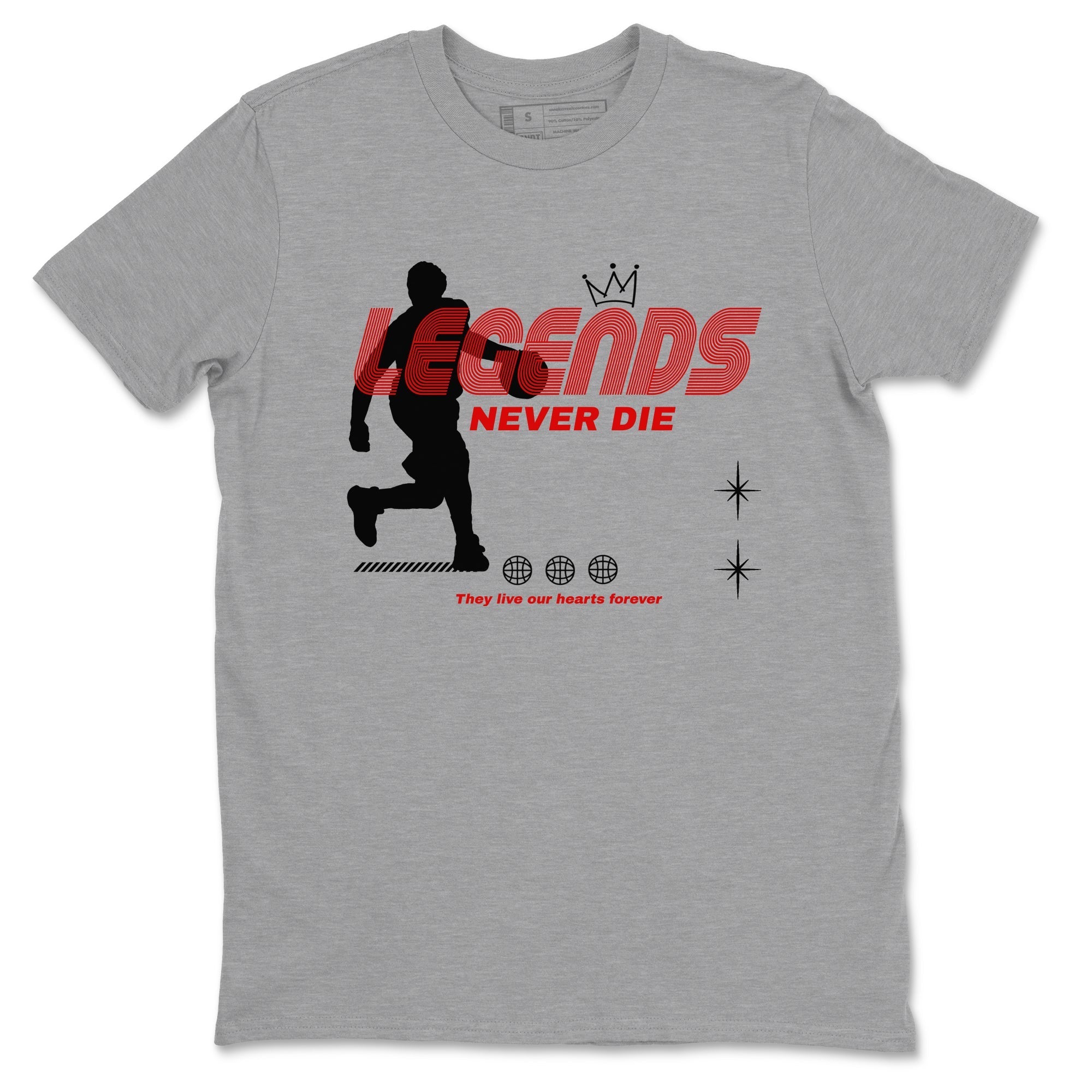 Legends Never Die snkmatch Tees - Air Jordan 1 Black Toe Reimagined