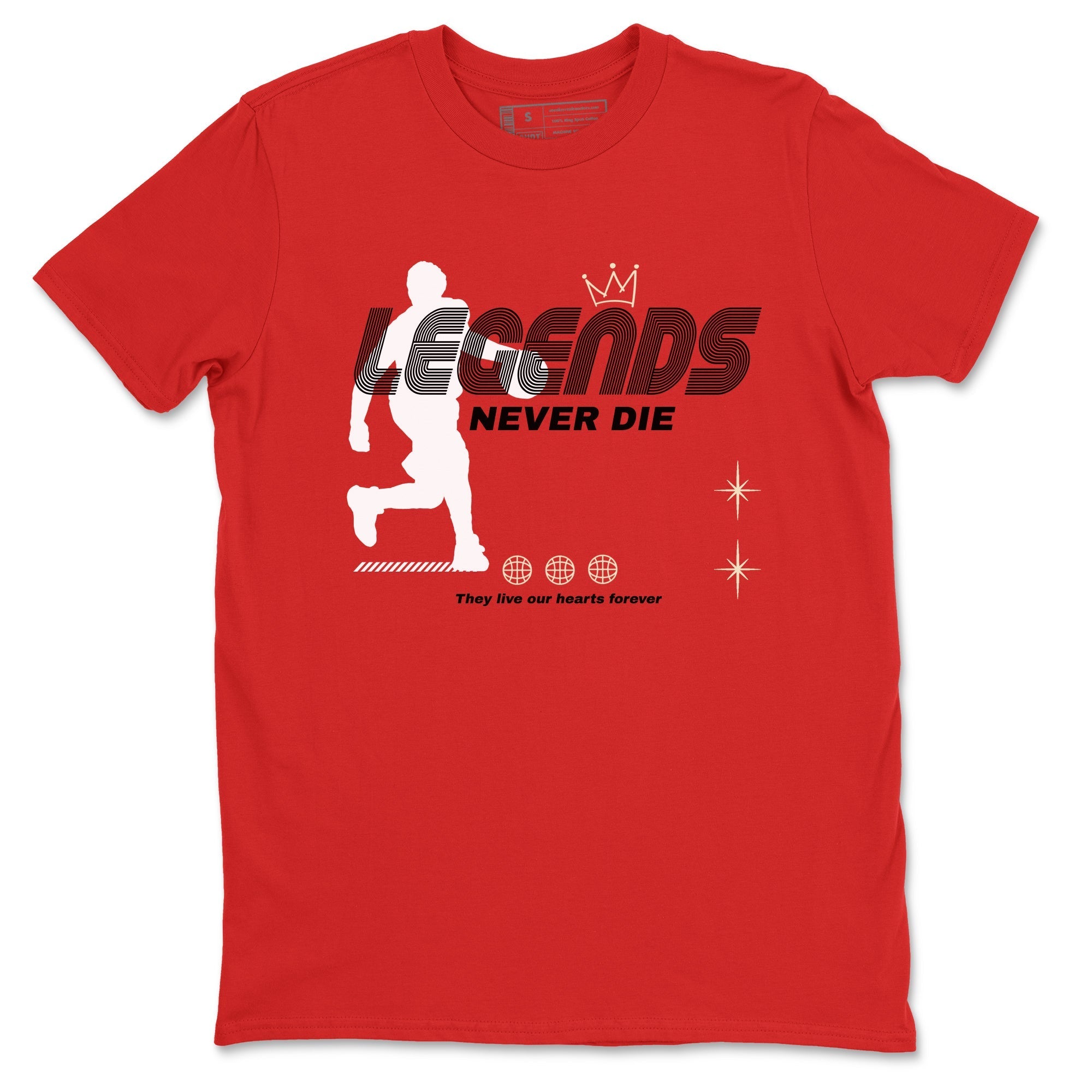 Legends Never Die snkmatch Tees - Air Jordan 1 Black Toe Reimagined
