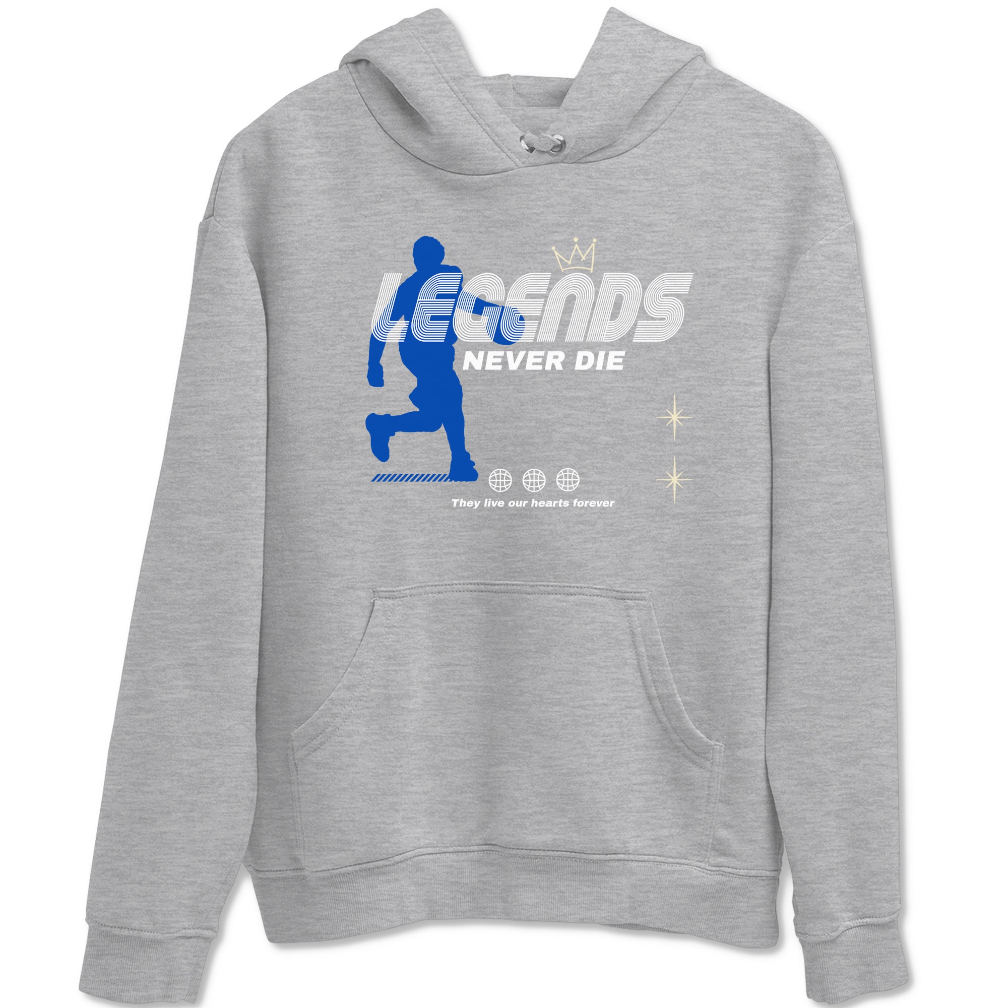 Legends Never Die snkmatch Tees - Air Jordan 1 Game Royal