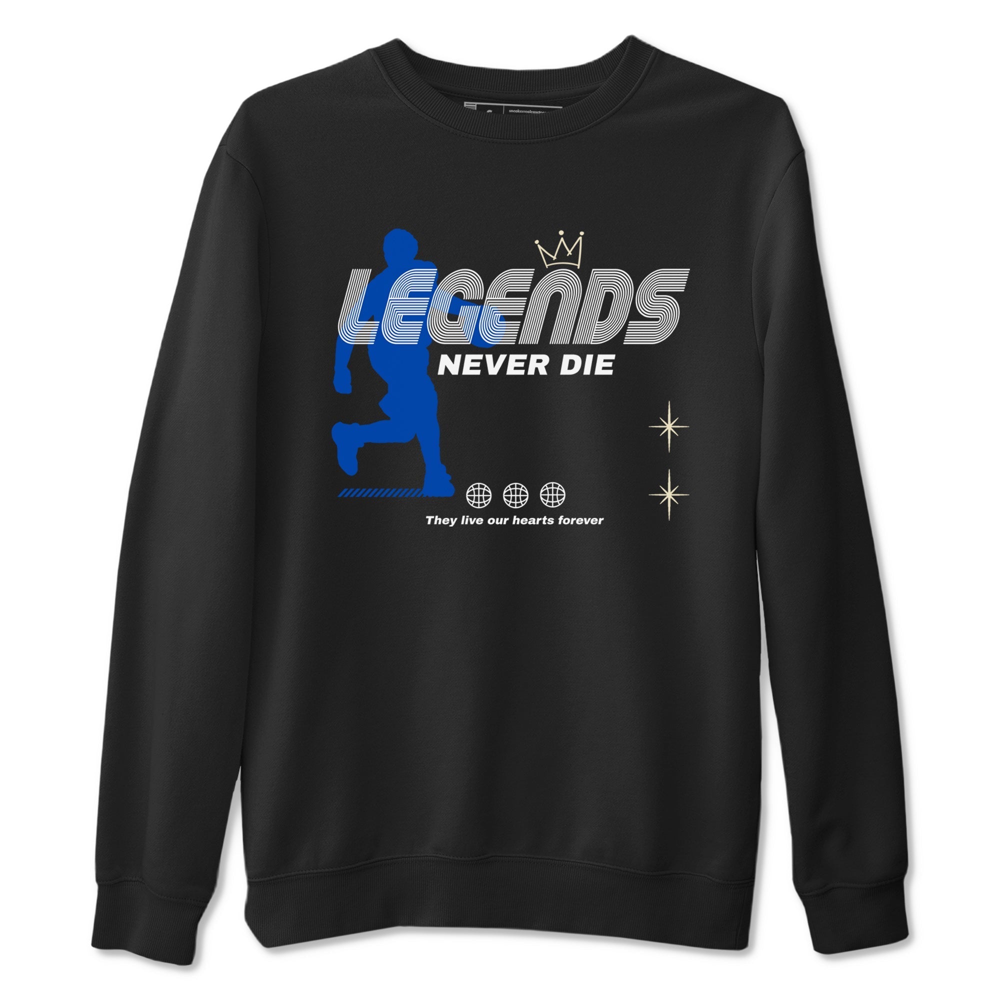 Legends Never Die snkmatch Tees - Air Jordan 1 Game Royal