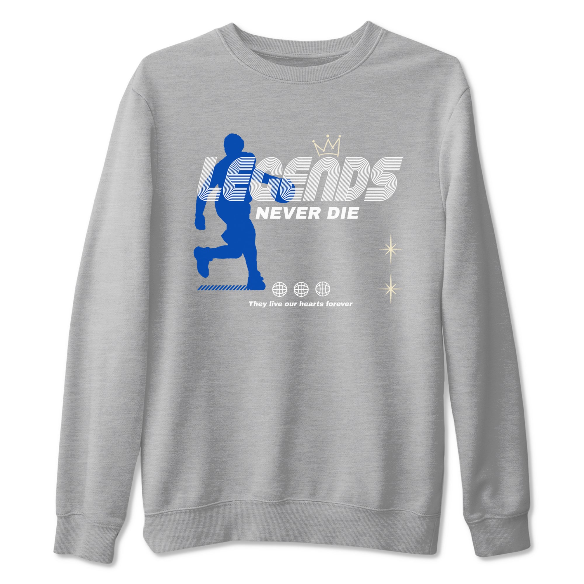 Legends Never Die snkmatch Tees - Air Jordan 1 Game Royal
