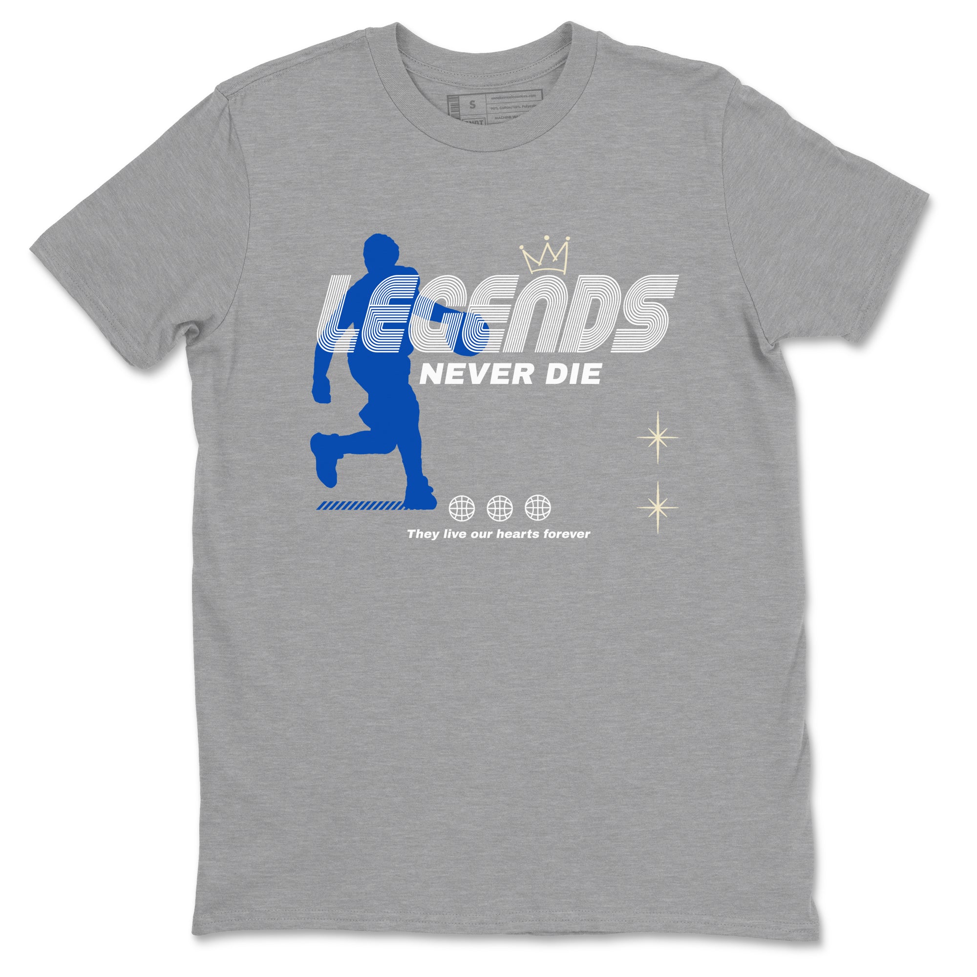 Legends Never Die snkmatch Tees - Air Jordan 1 Game Royal