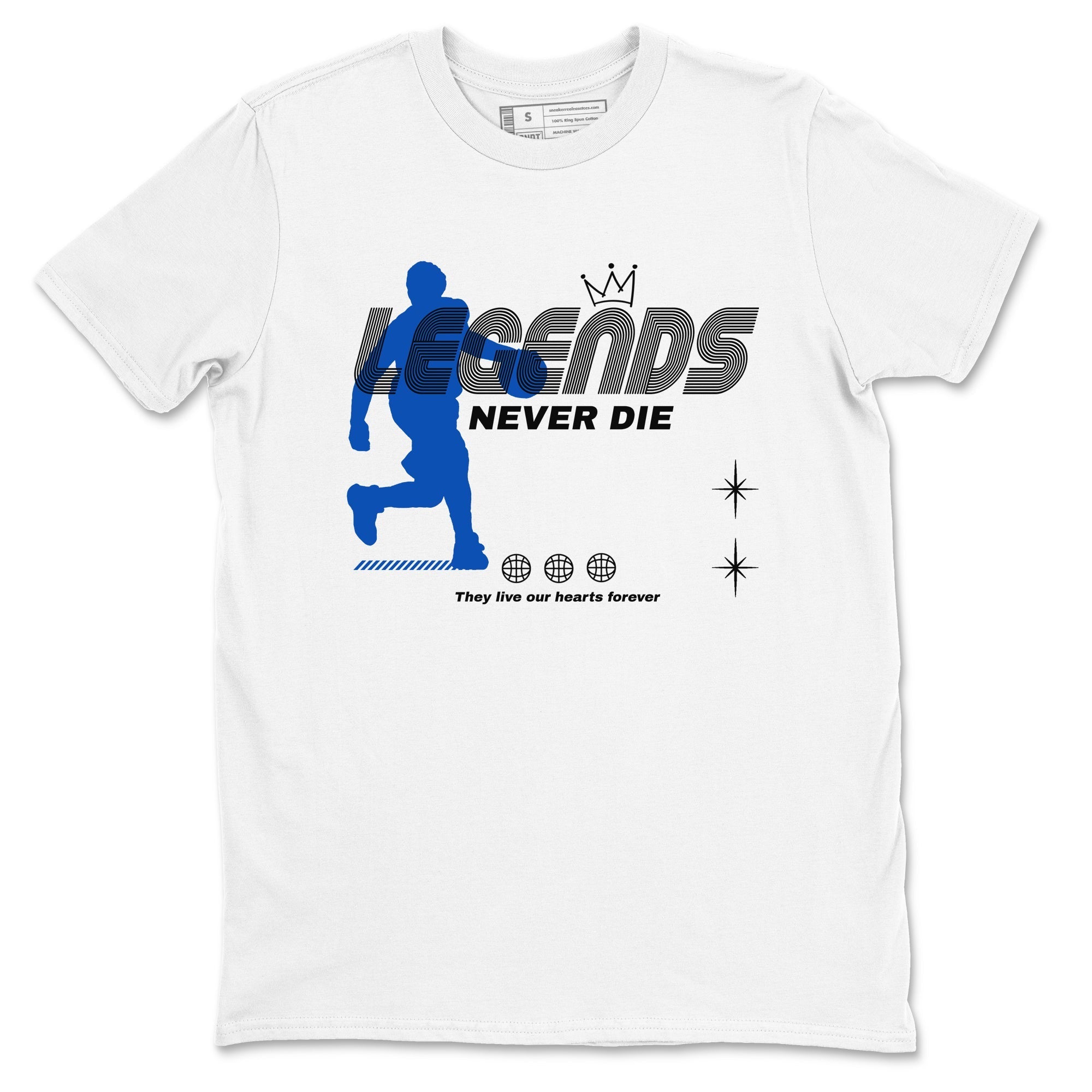 Legends Never Die snkmatch Tees - Air Jordan 1 Game Royal
