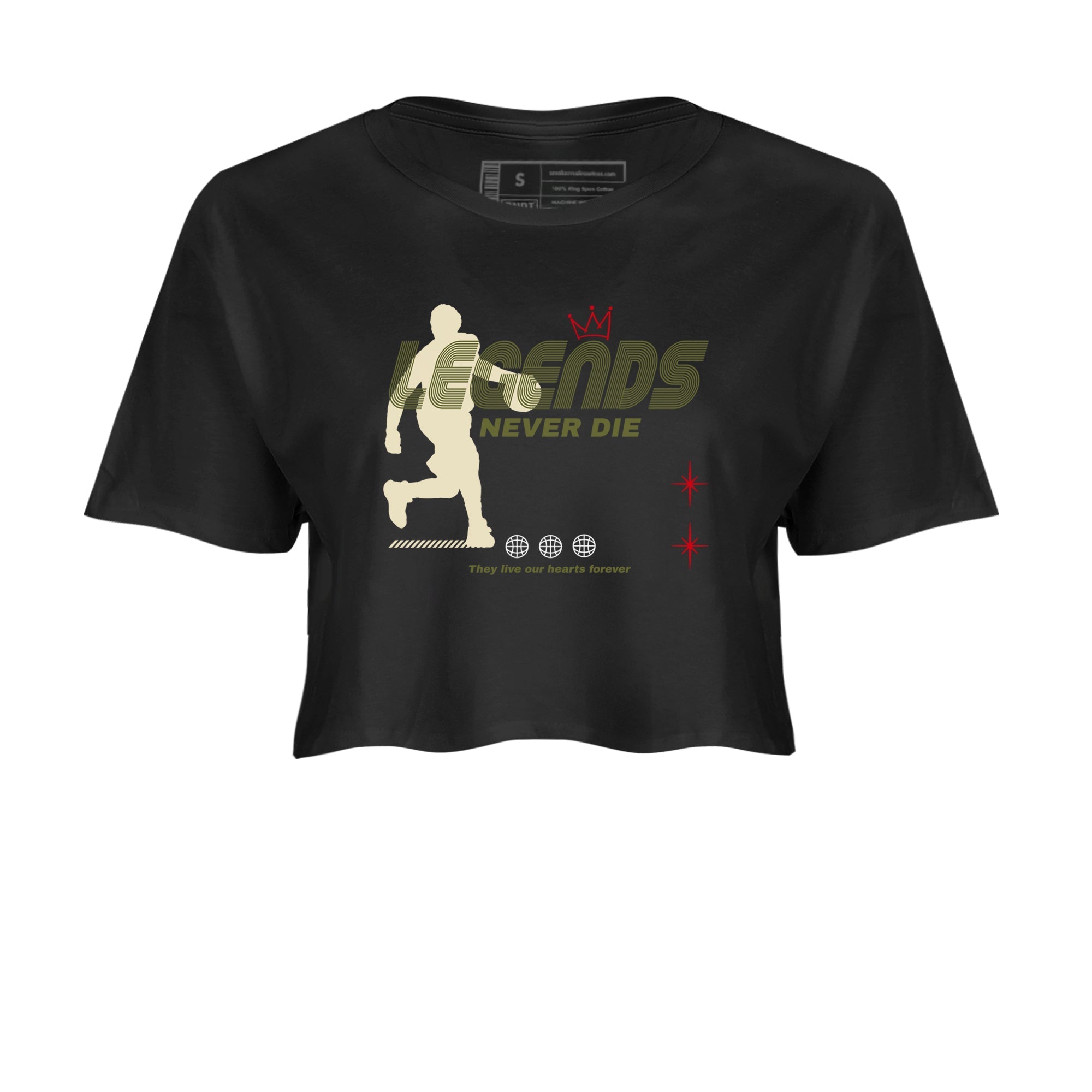 Legends Never Die snkmatch Women's Top - Air Jordan 1 Travis Scott Medium Olive
