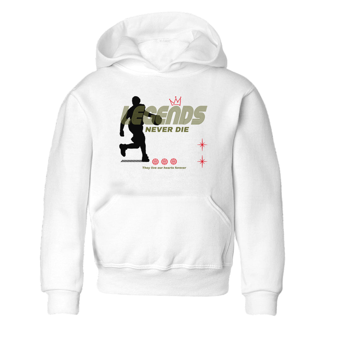 Legends Never Die snkmatch Tees Kids - Air Jordan 1 Travis Scott Medium Olive