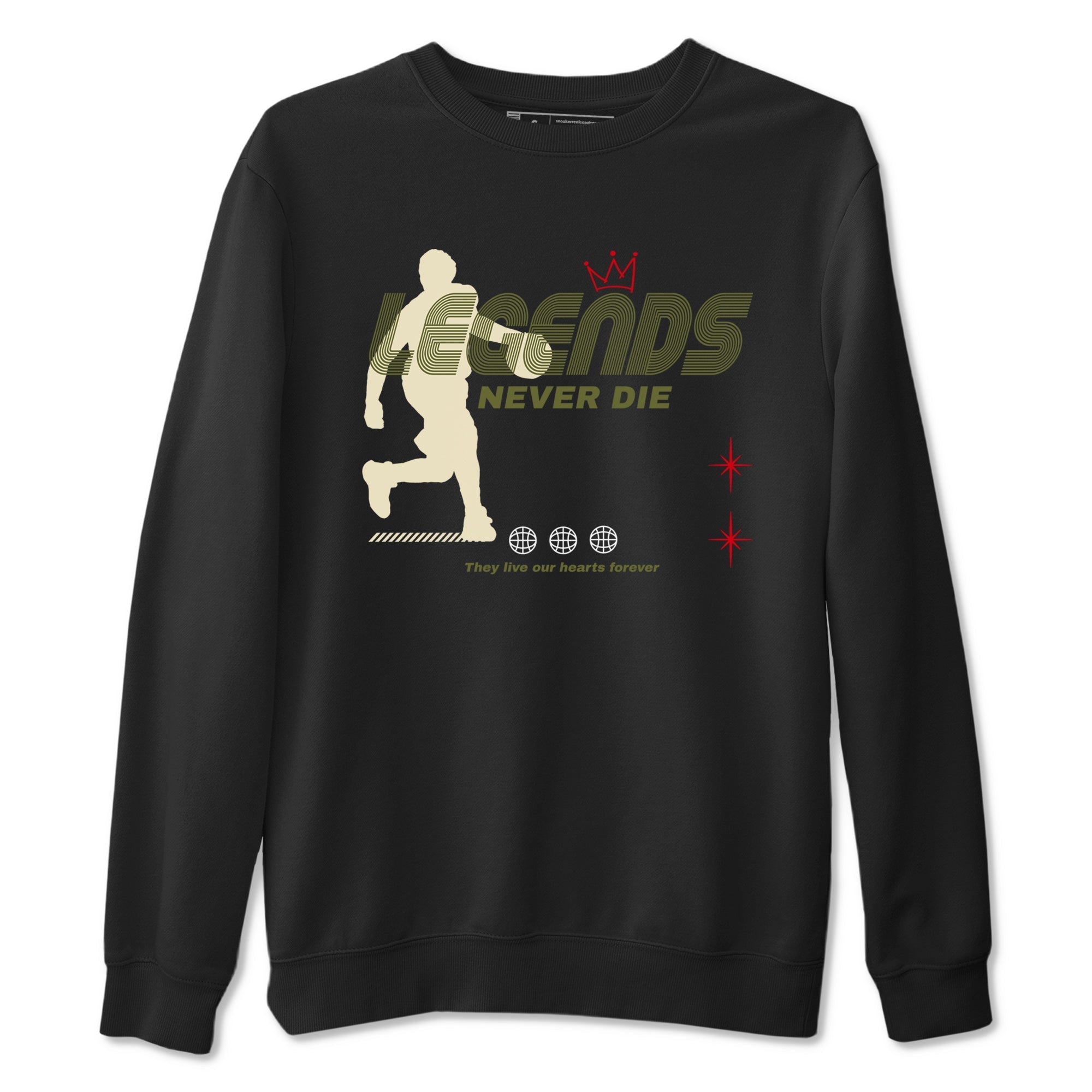 Legends Never Die snkmatch Tees - Air Jordan 1 Travis Scott Medium Olive