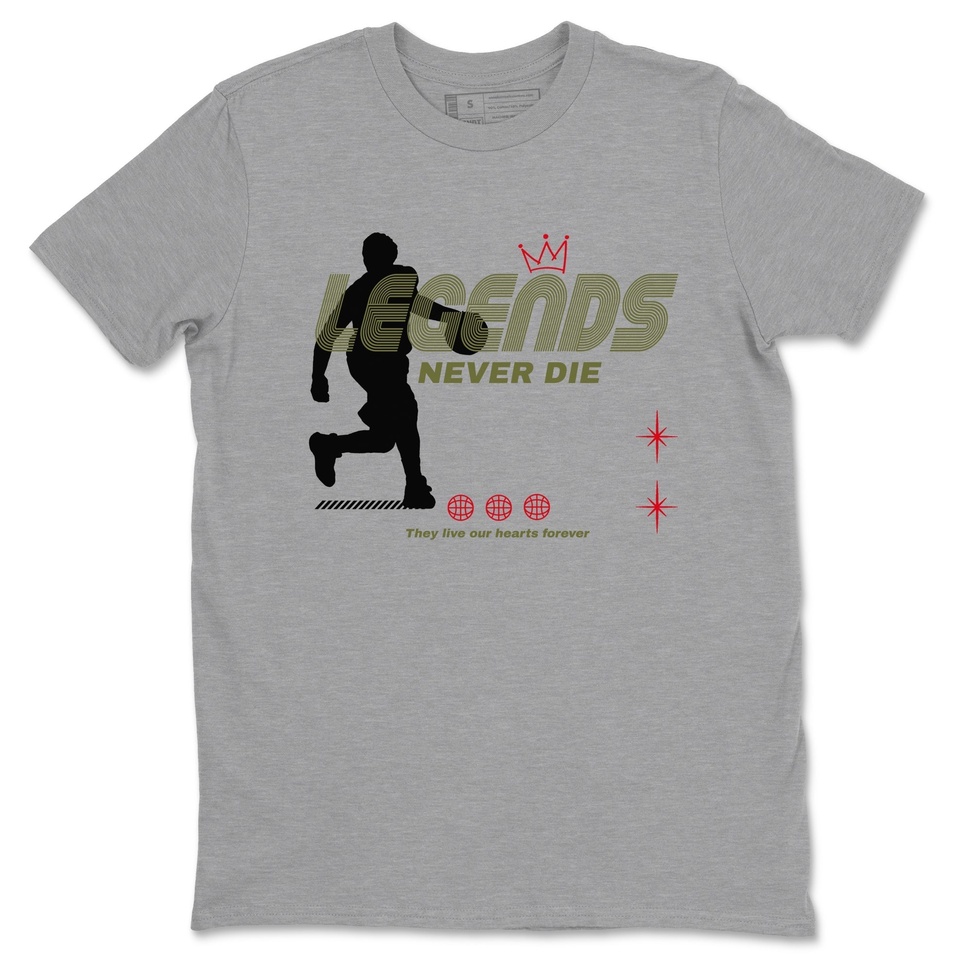 Legends Never Die snkmatch Tees - Air Jordan 1 Travis Scott Medium Olive