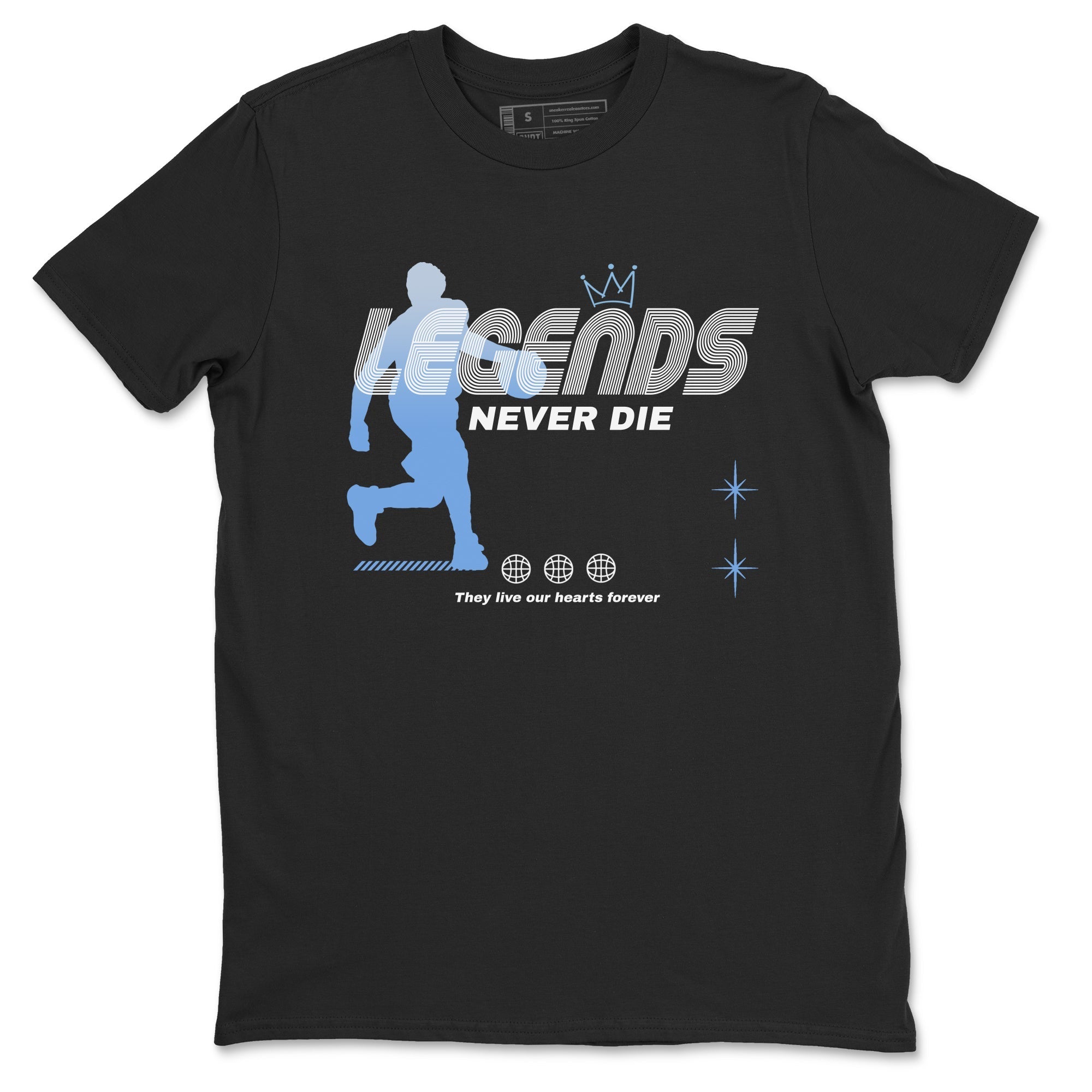 Legends Never Die snkmatch Tees - Air Jordan 11 Legend Blue