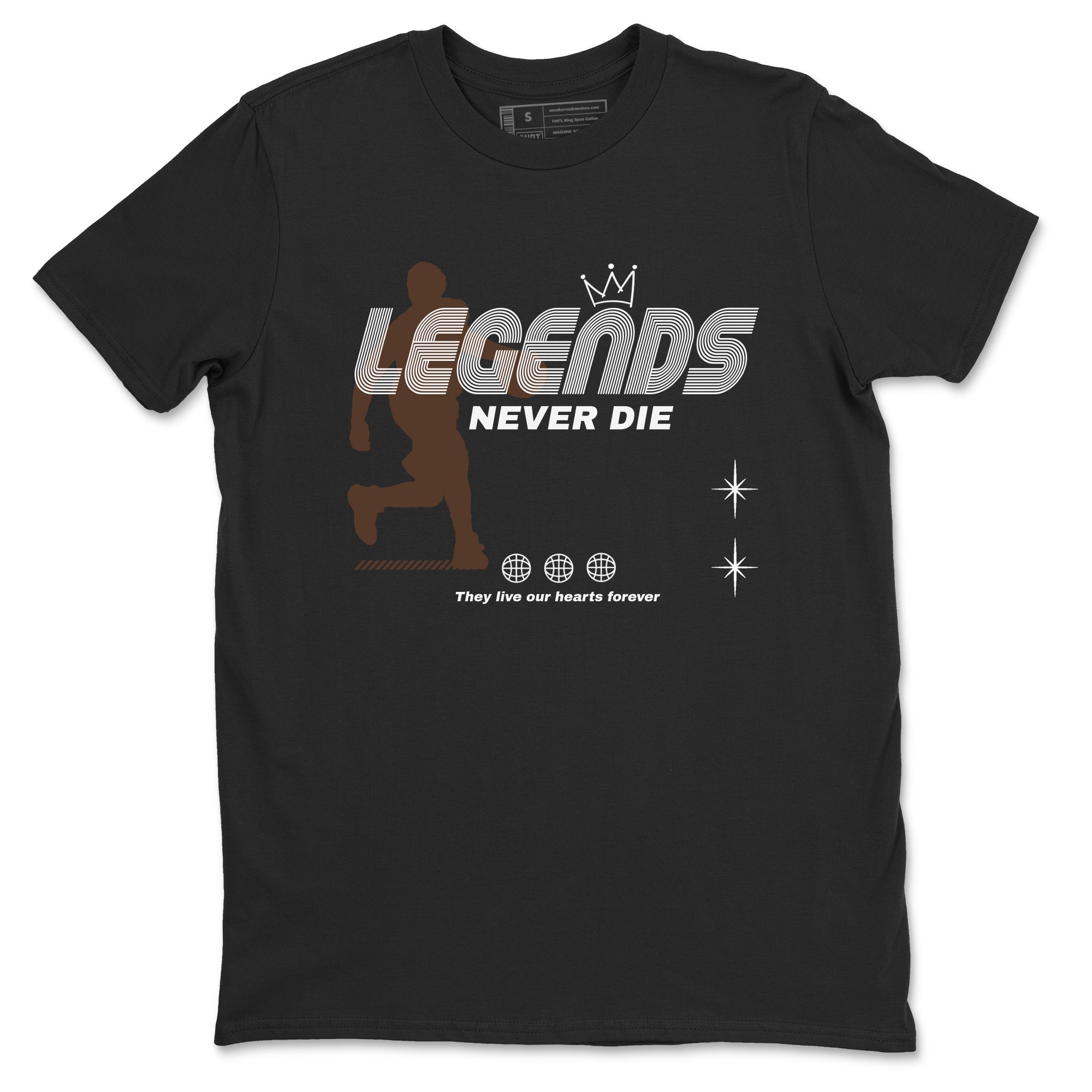 Legends Never Die snkmatch Tees - Air Jordan 12 Baroque Brown