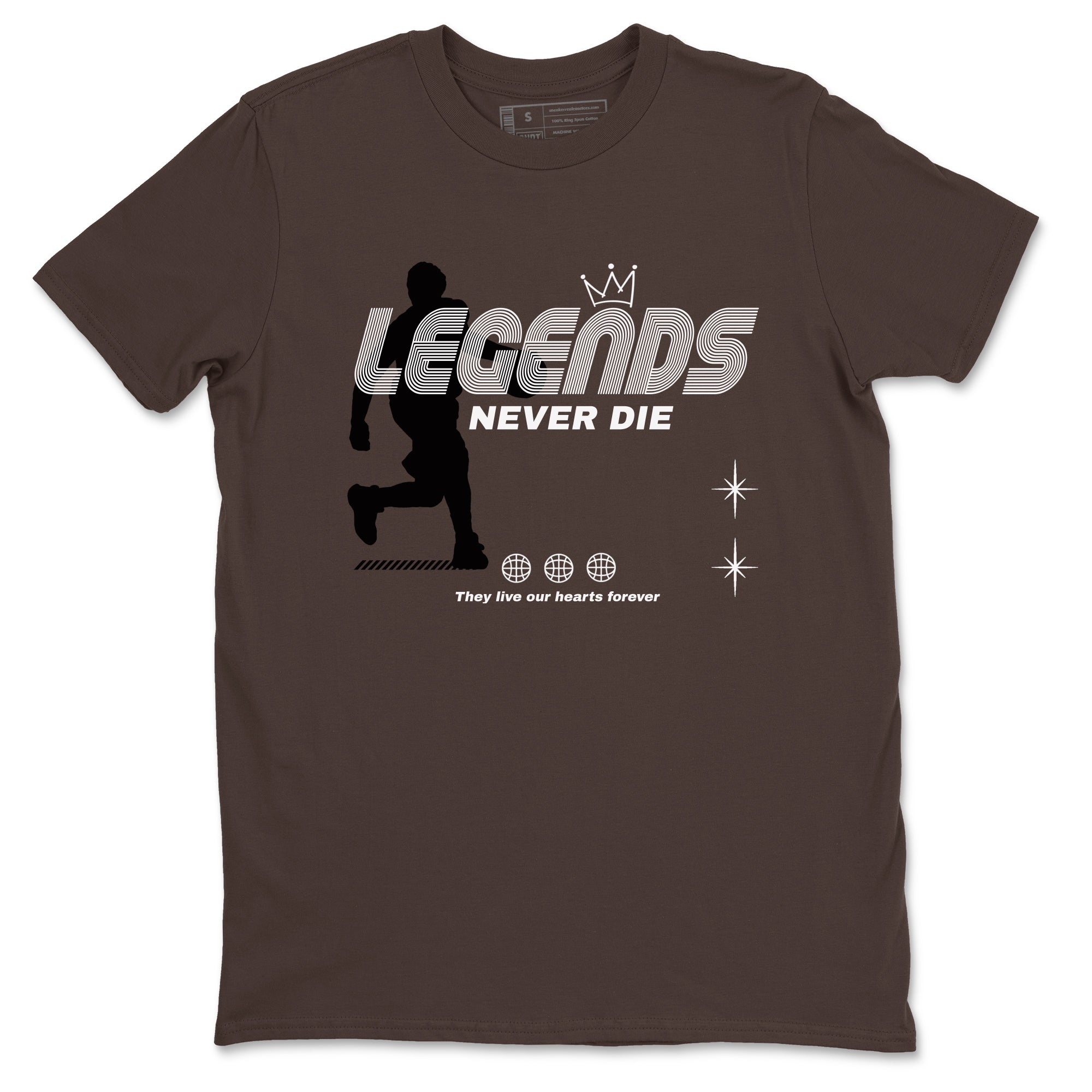 Legends Never Die snkmatch Tees - Air Jordan 12 Baroque Brown