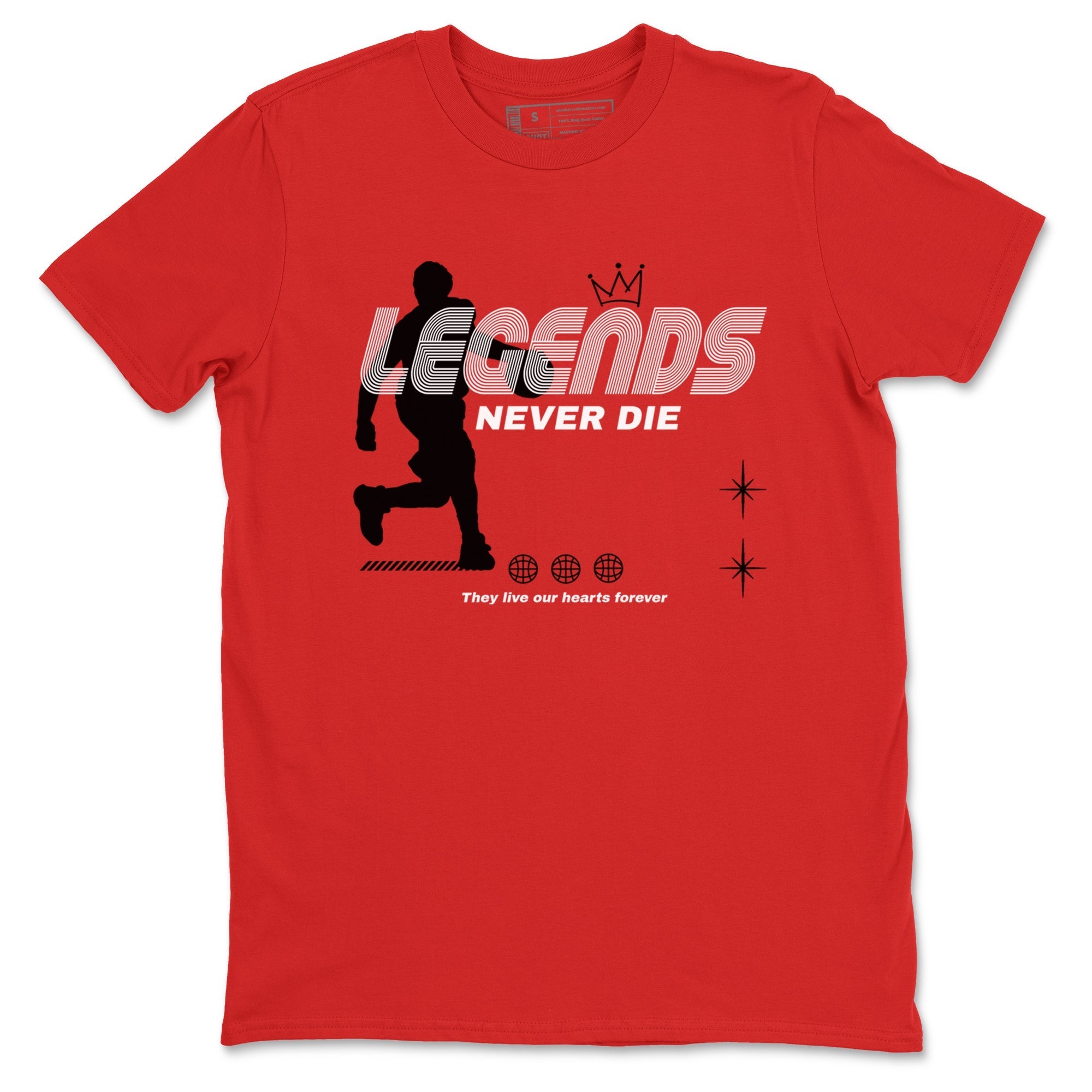Legends Never Die snkmatch Tees - Air Jordan 12 Flu Game