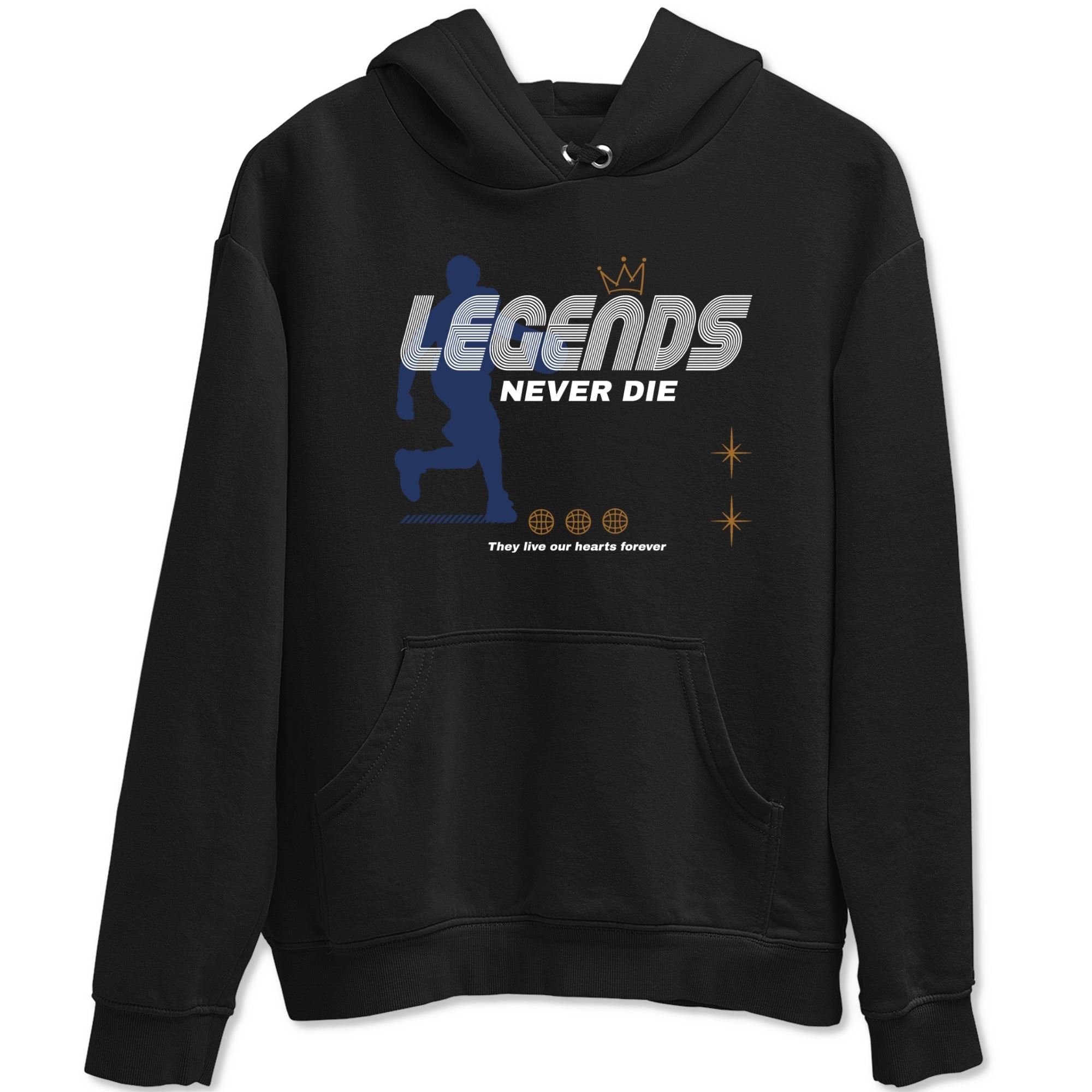Legends Never Die snkmatch Tees - Air Jordan 13 Midnight Navy