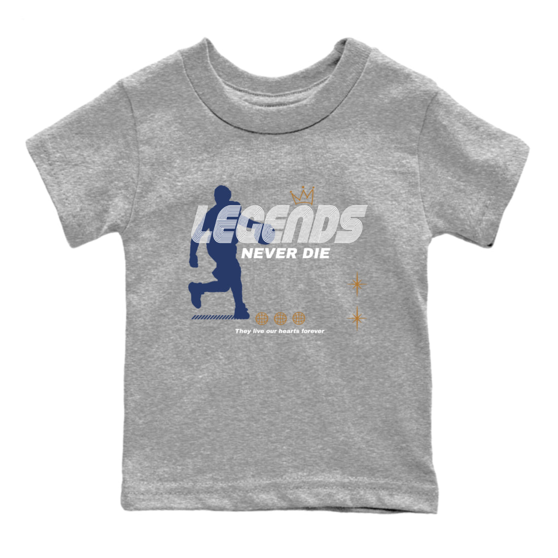 Legends Never Die snkmatch Tees Kids - Air Jordan 13 Midnight Navy
