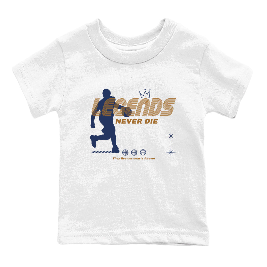 Legends Never Die snkmatch Tees Kids - Air Jordan 13 Midnight Navy