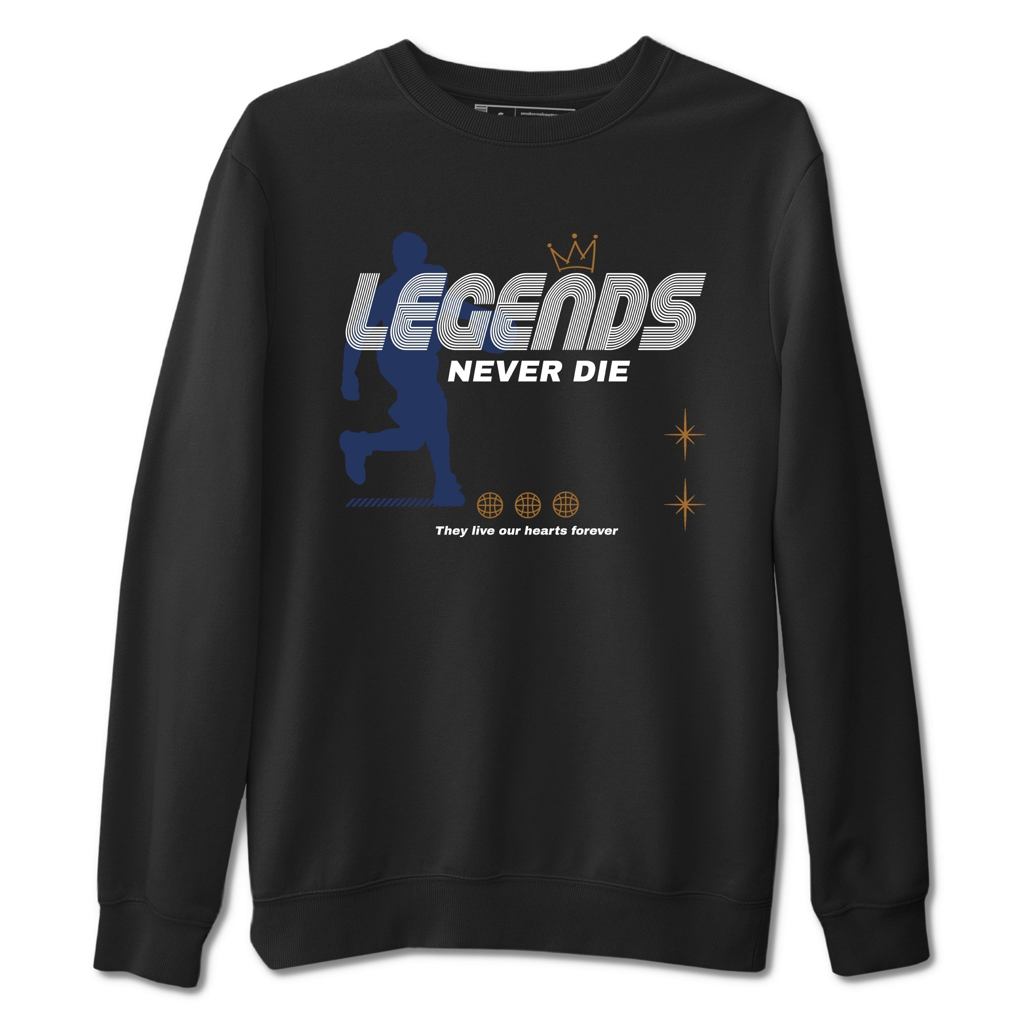 Legends Never Die snkmatch Tees - Air Jordan 13 Midnight Navy