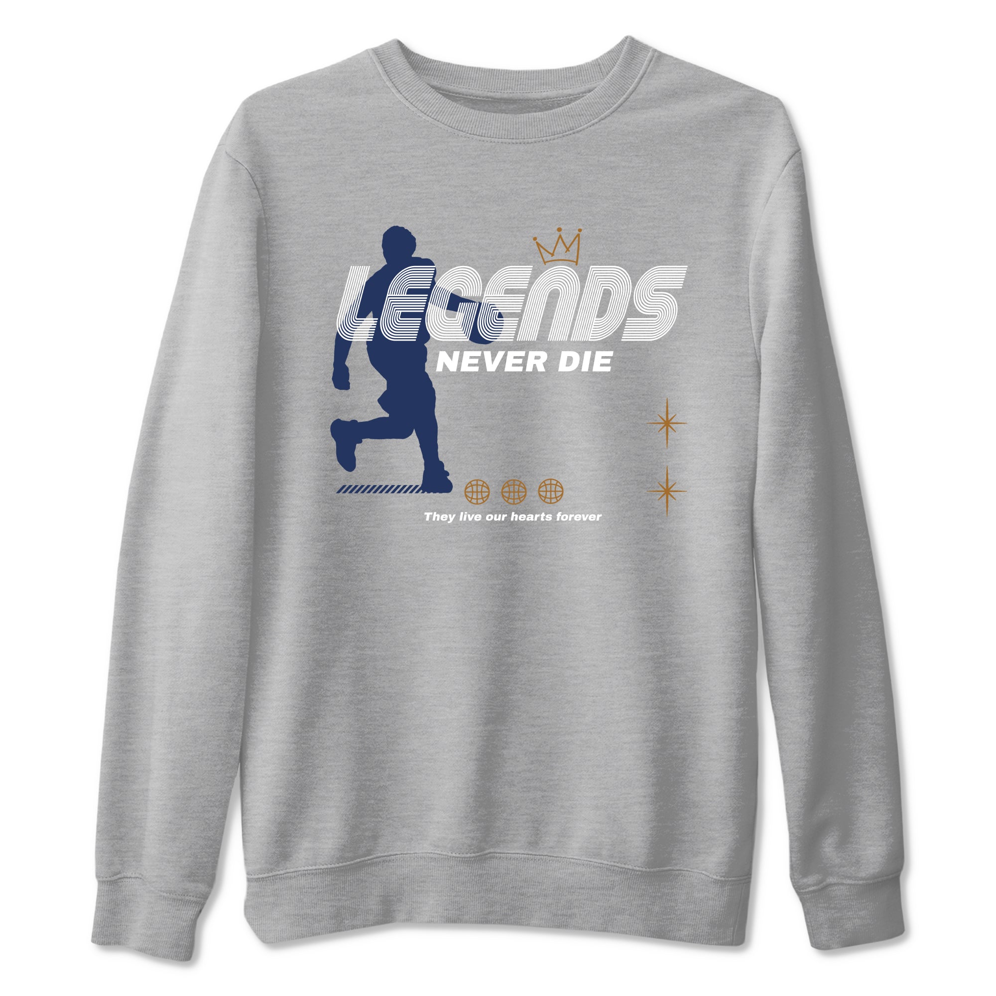 Legends Never Die snkmatch Tees - Air Jordan 13 Midnight Navy