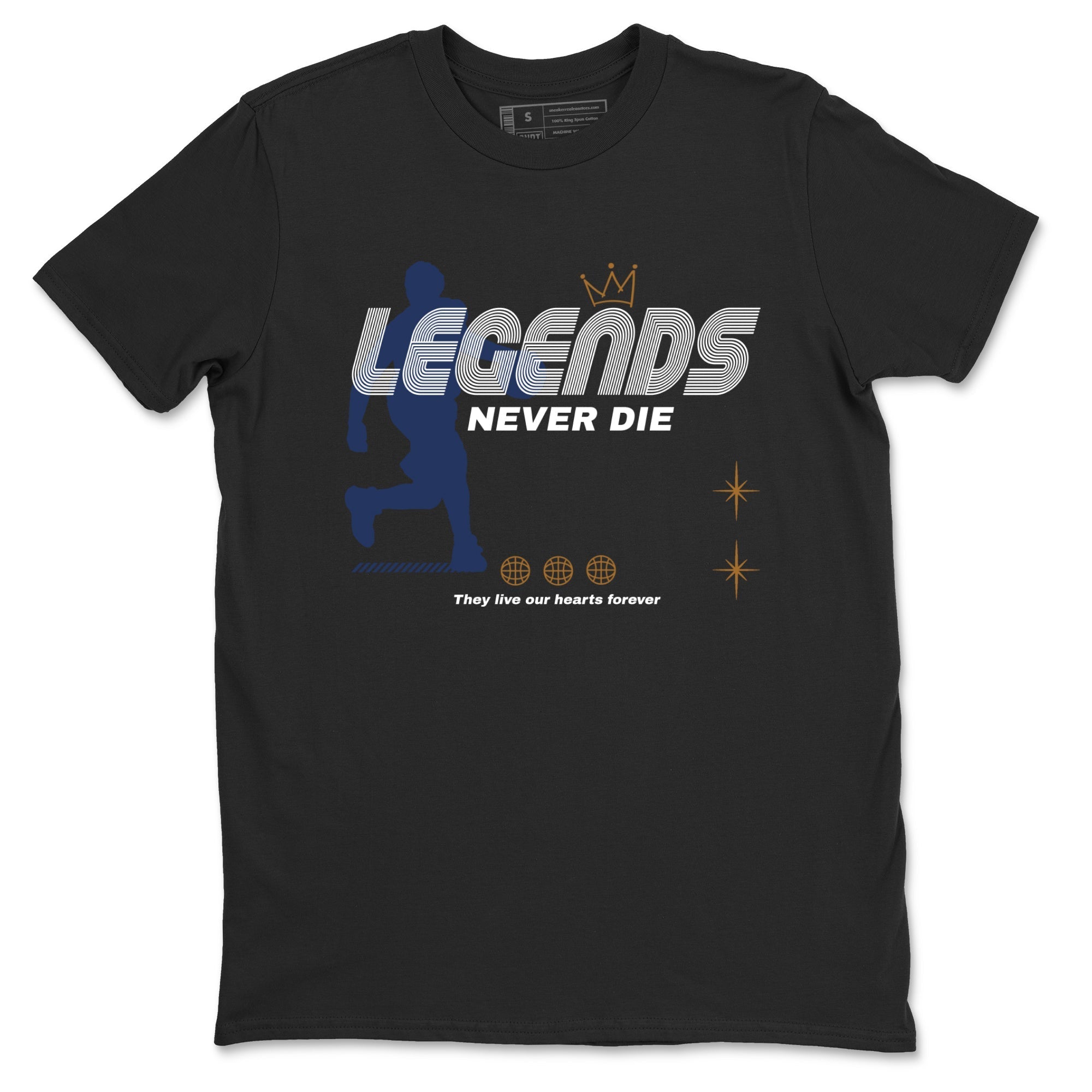 Legends Never Die snkmatch Tees - Air Jordan 13 Midnight Navy