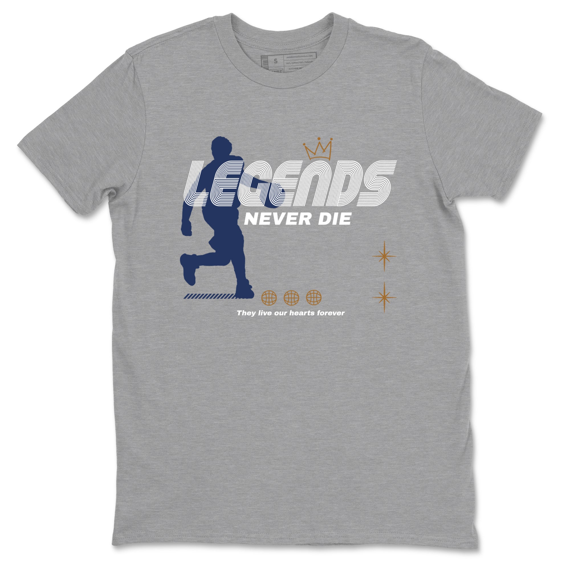 Legends Never Die snkmatch Tees - Air Jordan 13 Midnight Navy