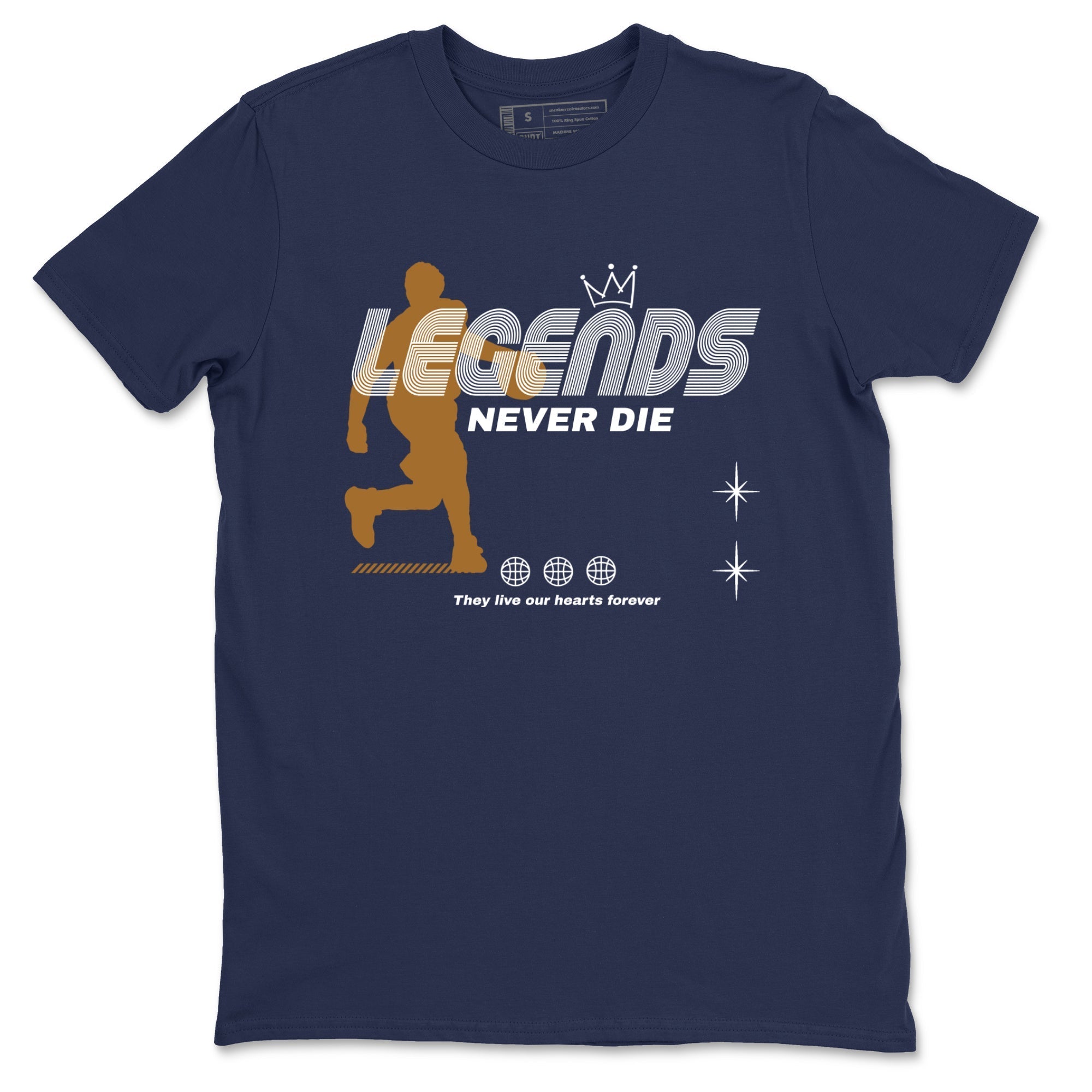 Legends Never Die snkmatch Tees - Air Jordan 13 Midnight Navy