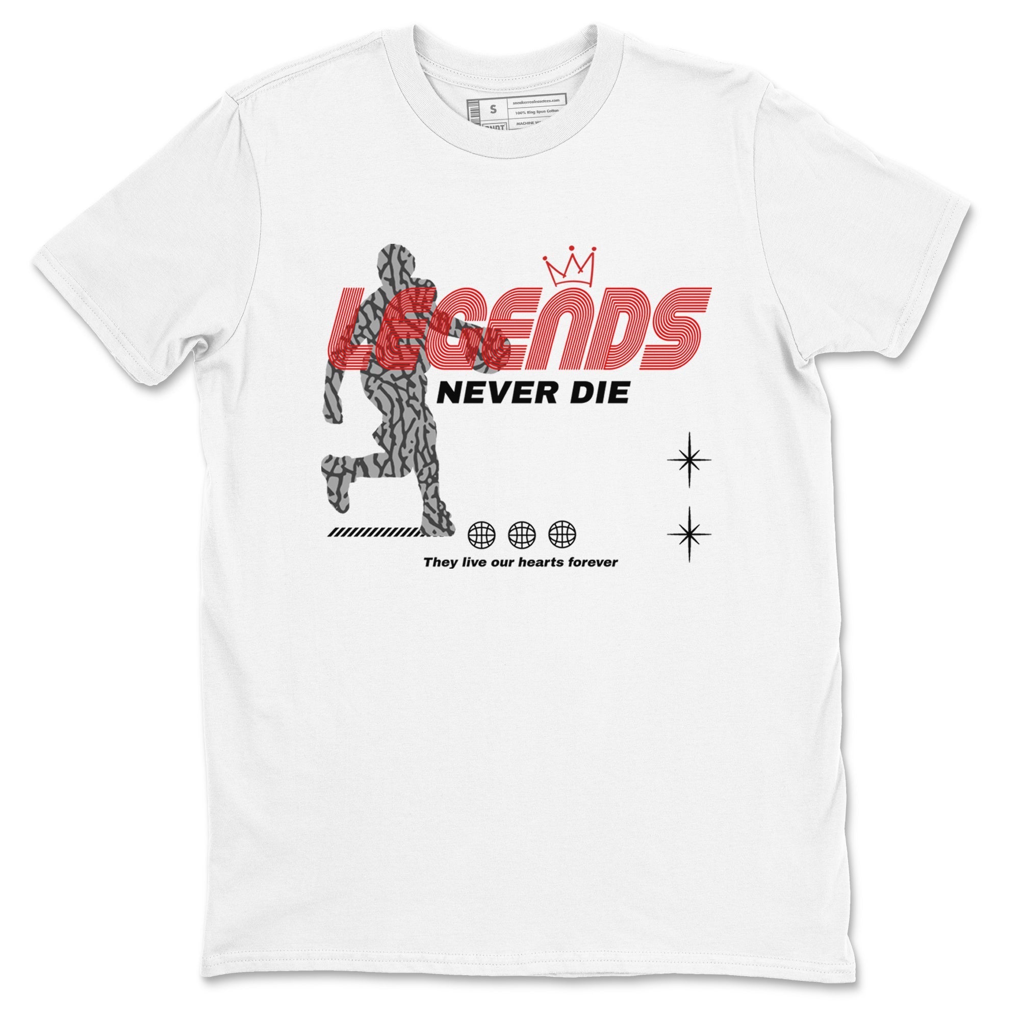 Legends Never Die snkmatch Tees - Air Jordan 3 Black Cement