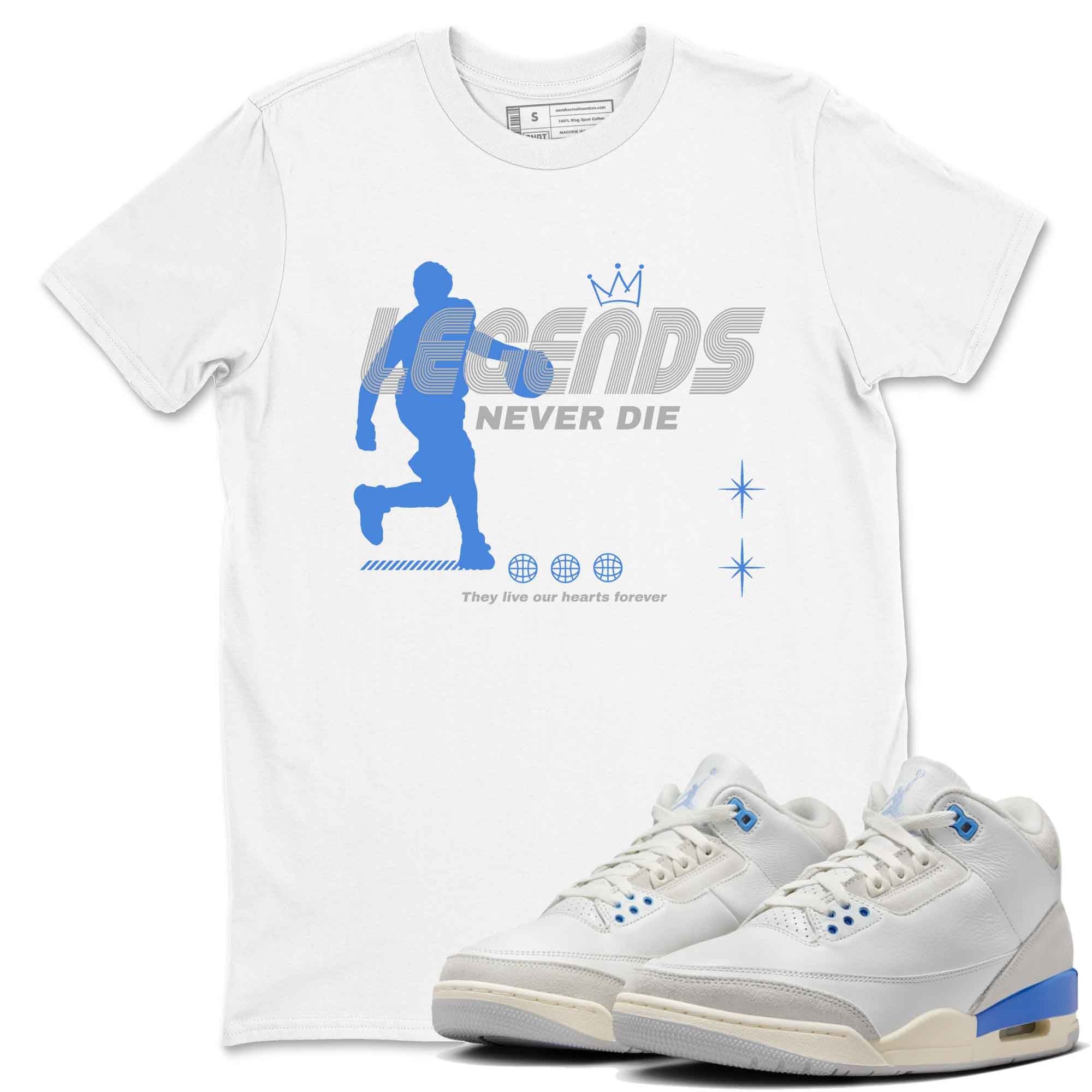 Legends Never Die snkmatch Tees - Air Jordan 3 Lucky Shorts