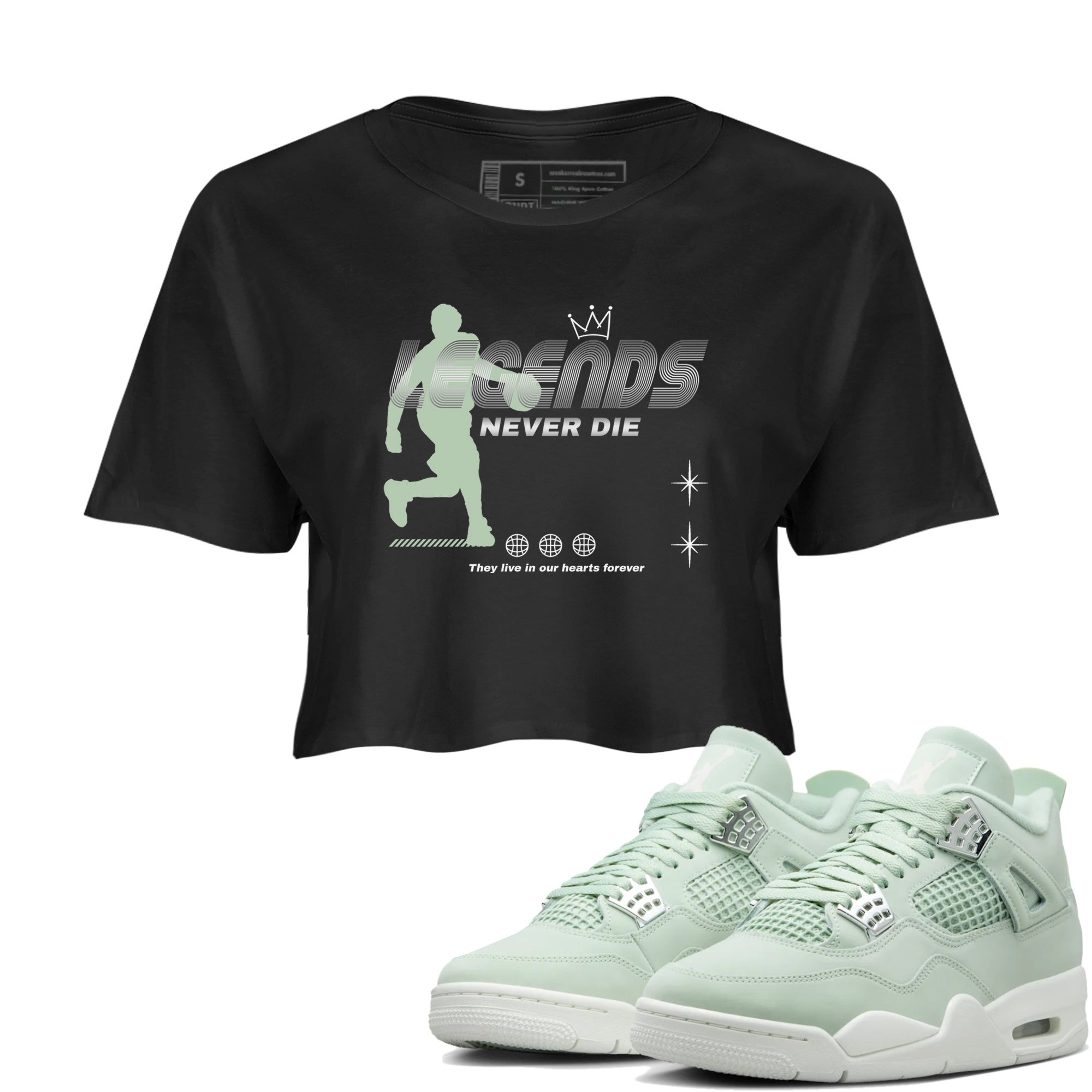 Legends Never Die snkmatch Women's Top - Air Jordan 4 Abundance