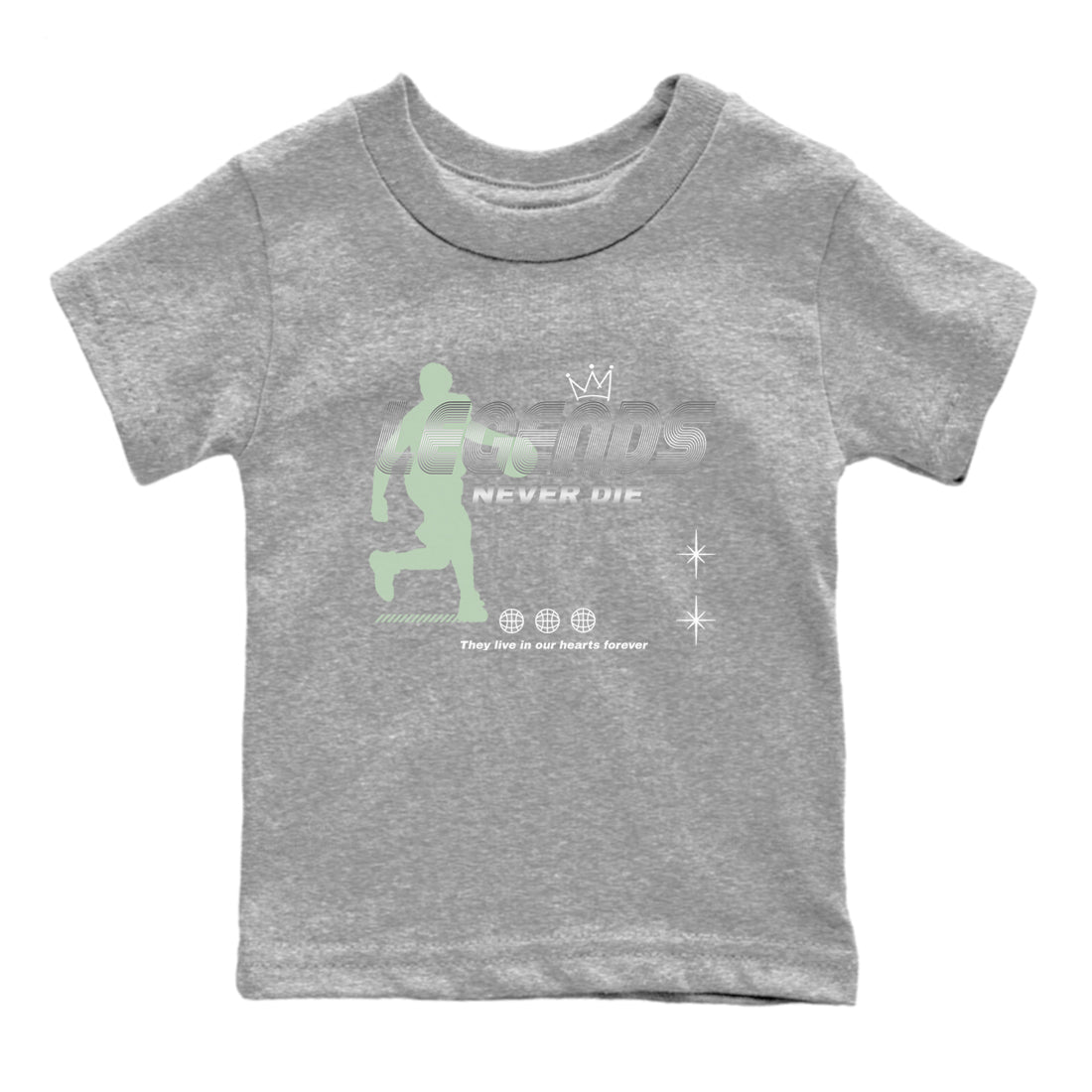 Legends Never Die snkmatch Tees Kids - Air Jordan 4 Abundance