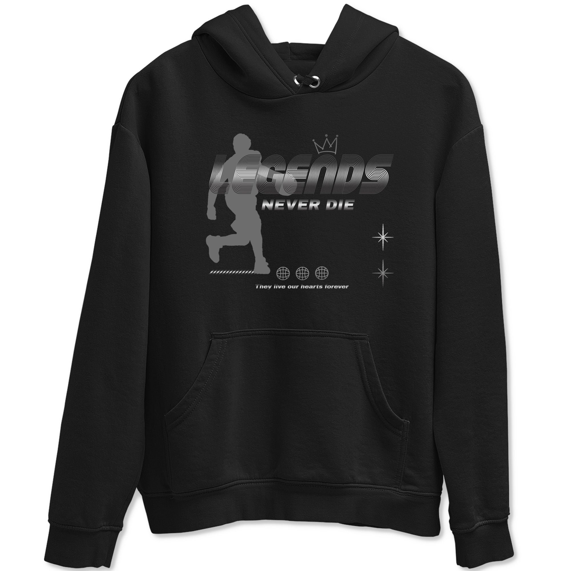 Legends Never Die snkmatch Tees - Air Jordan 4 Black Cat