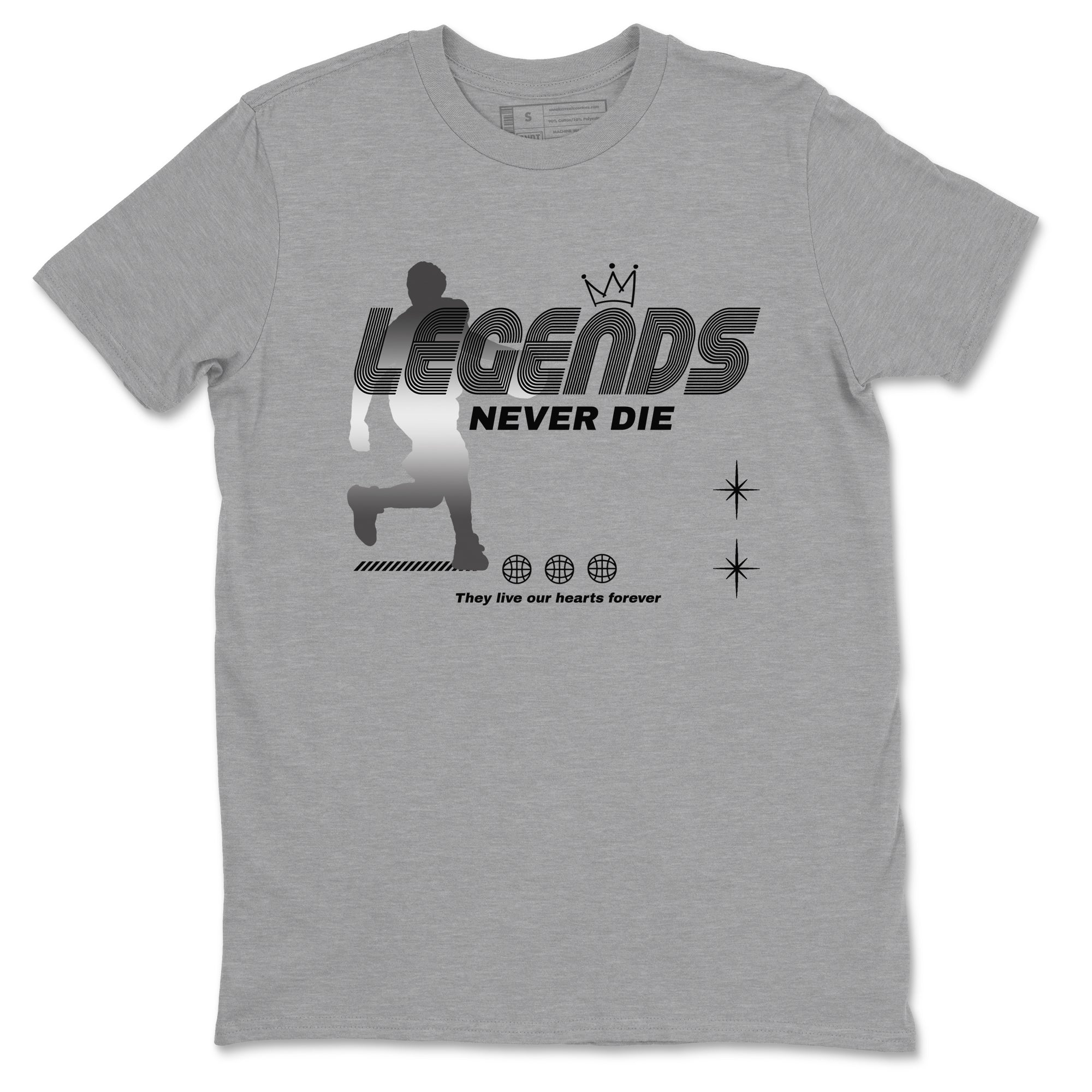 Legends Never Die snkmatch Tees - Air Jordan 4 Black Cat