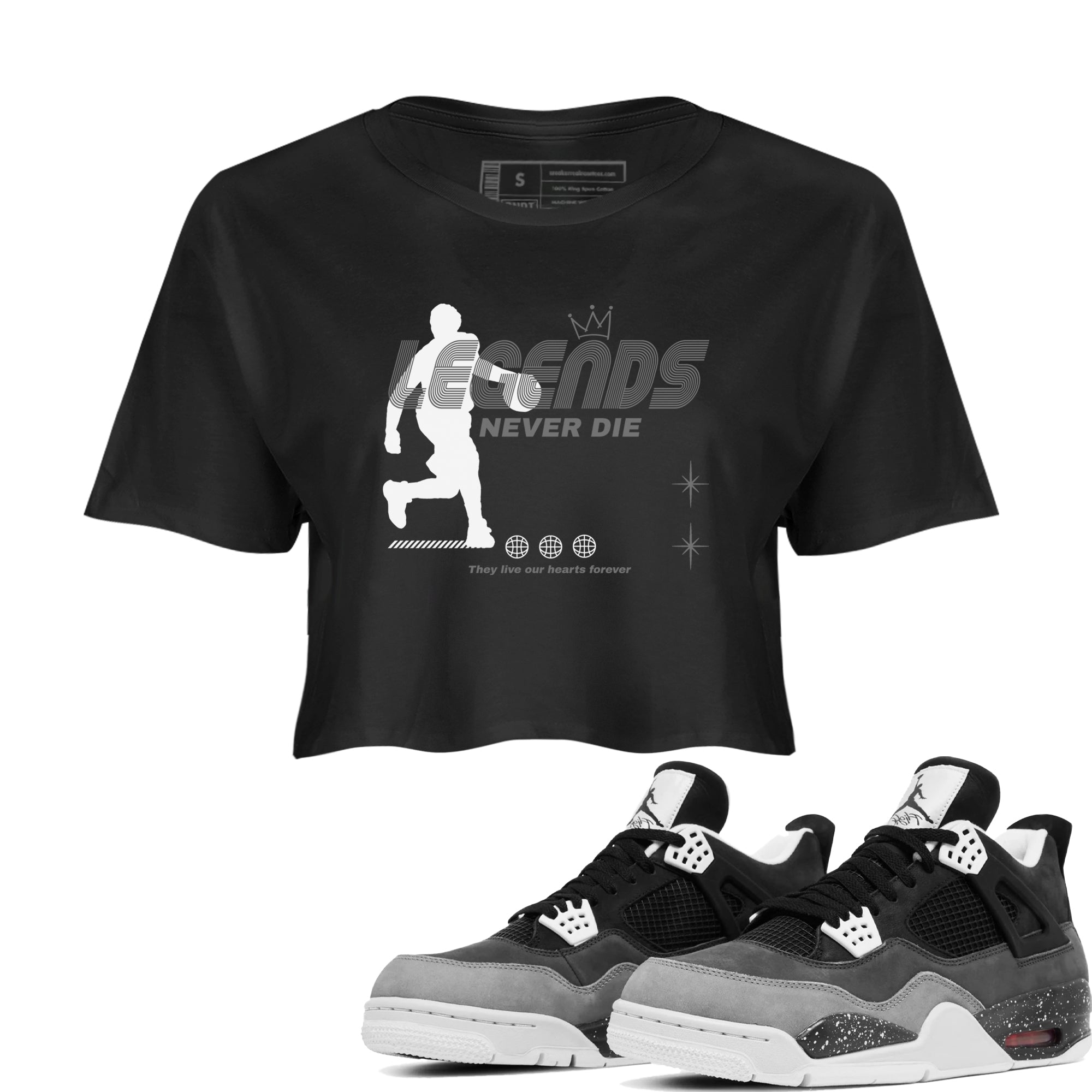 Legends Never Die snkmatch Women's Top - Air Jordan 4 Fear