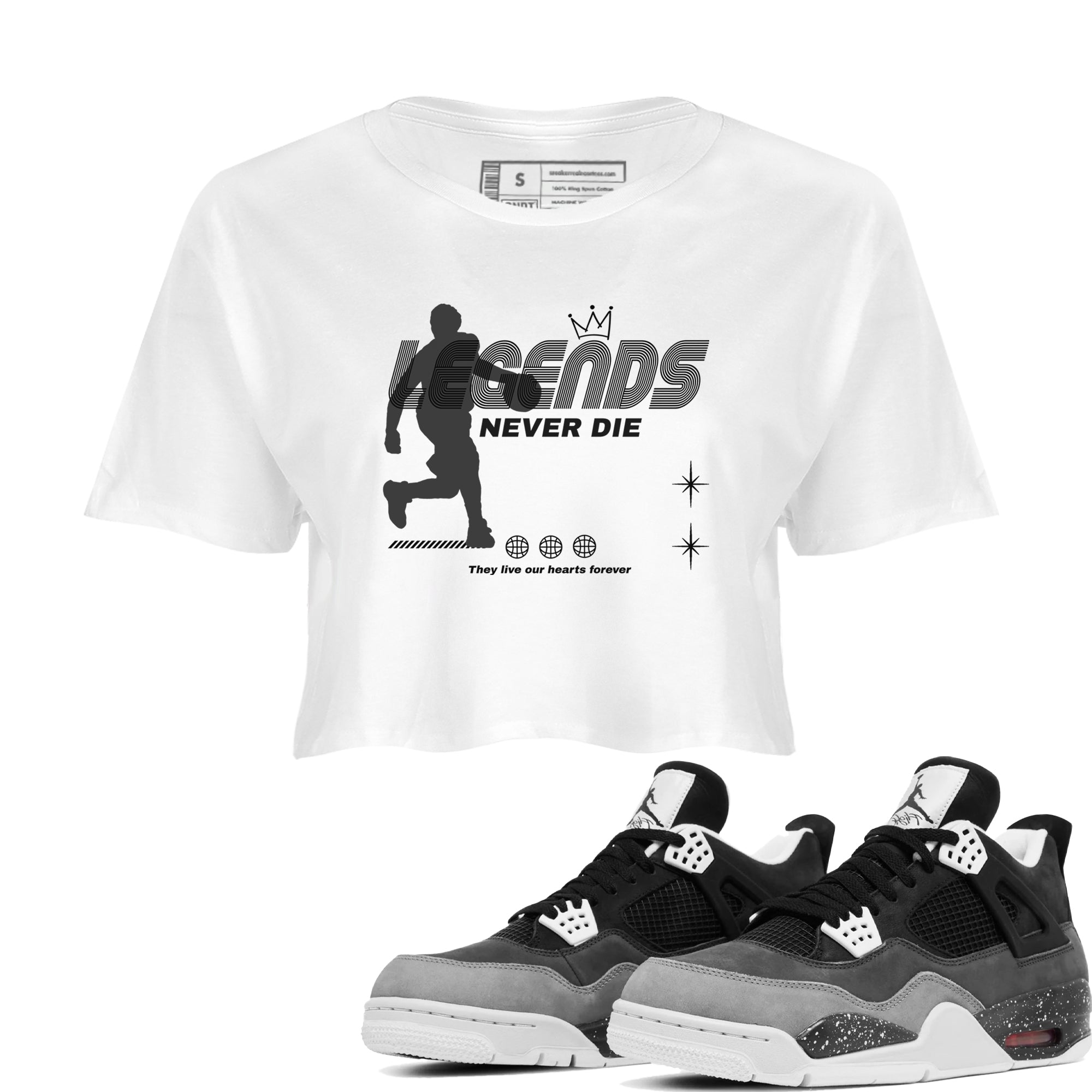 Legends Never Die snkmatch Women's Top - Air Jordan 4 Fear