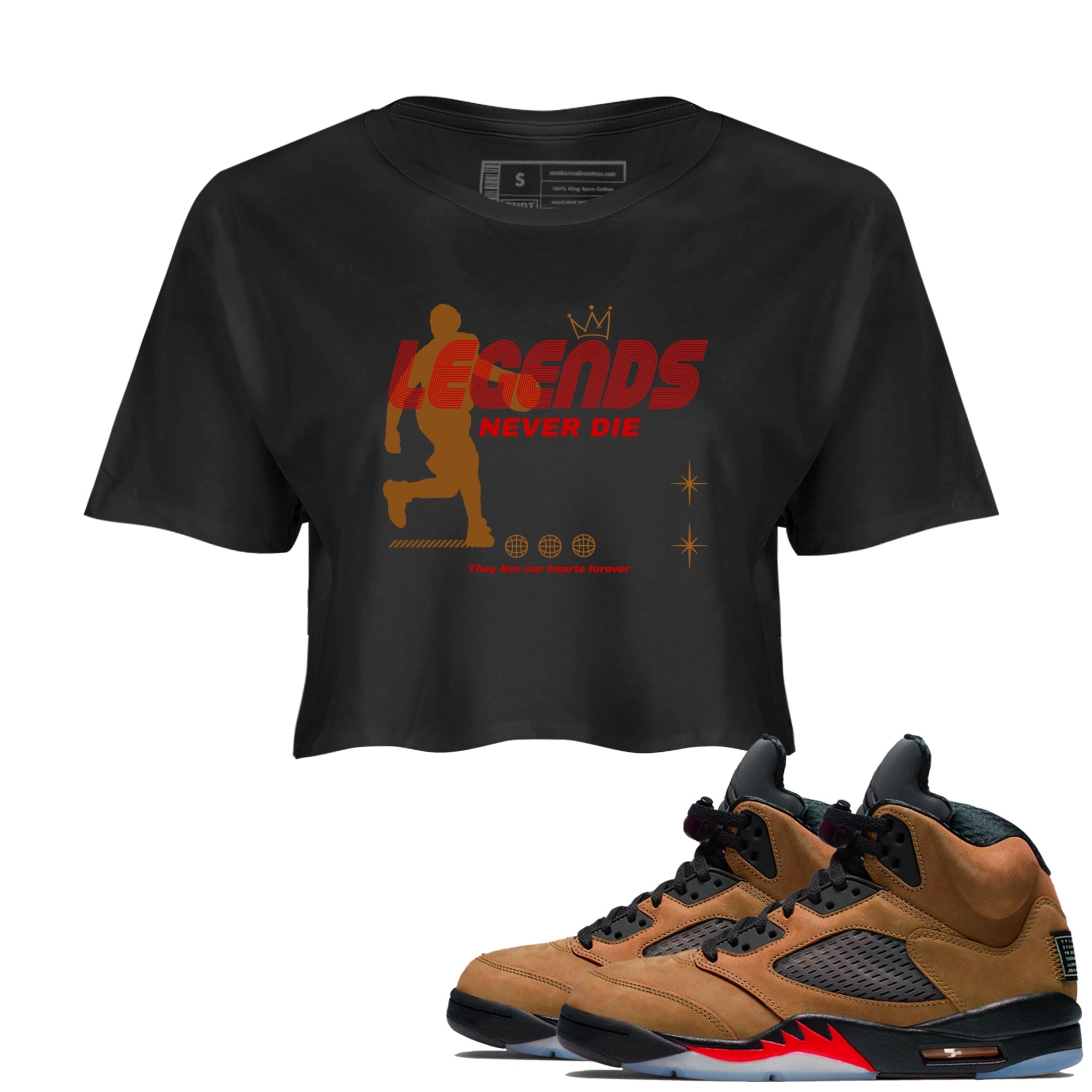 Legends Never Die snkmatch Women's Top - Air Jordan 5 Archaeo Brown