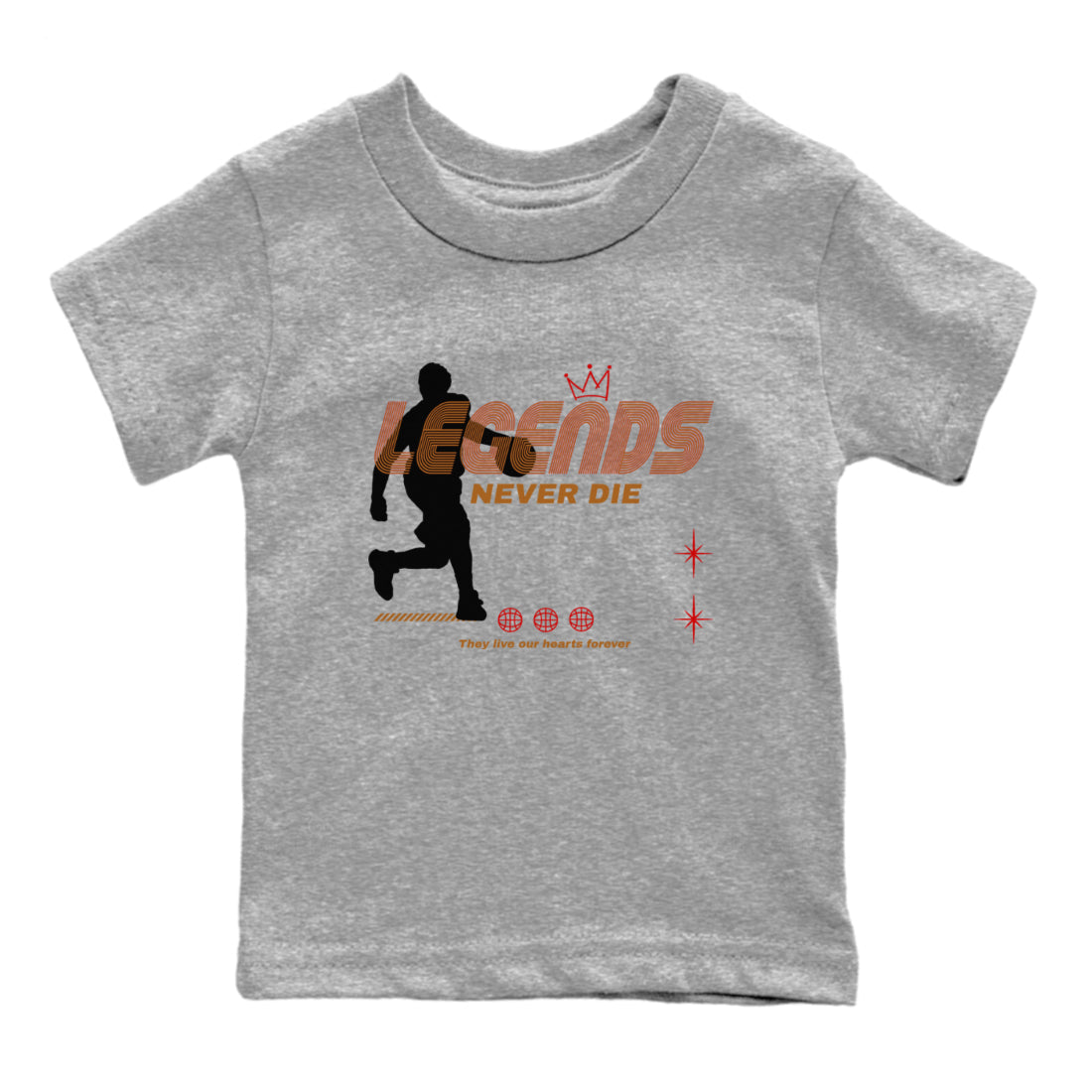 Legends Never Die snkmatch Tees Kids - Air Jordan 5 Archaeo Brown