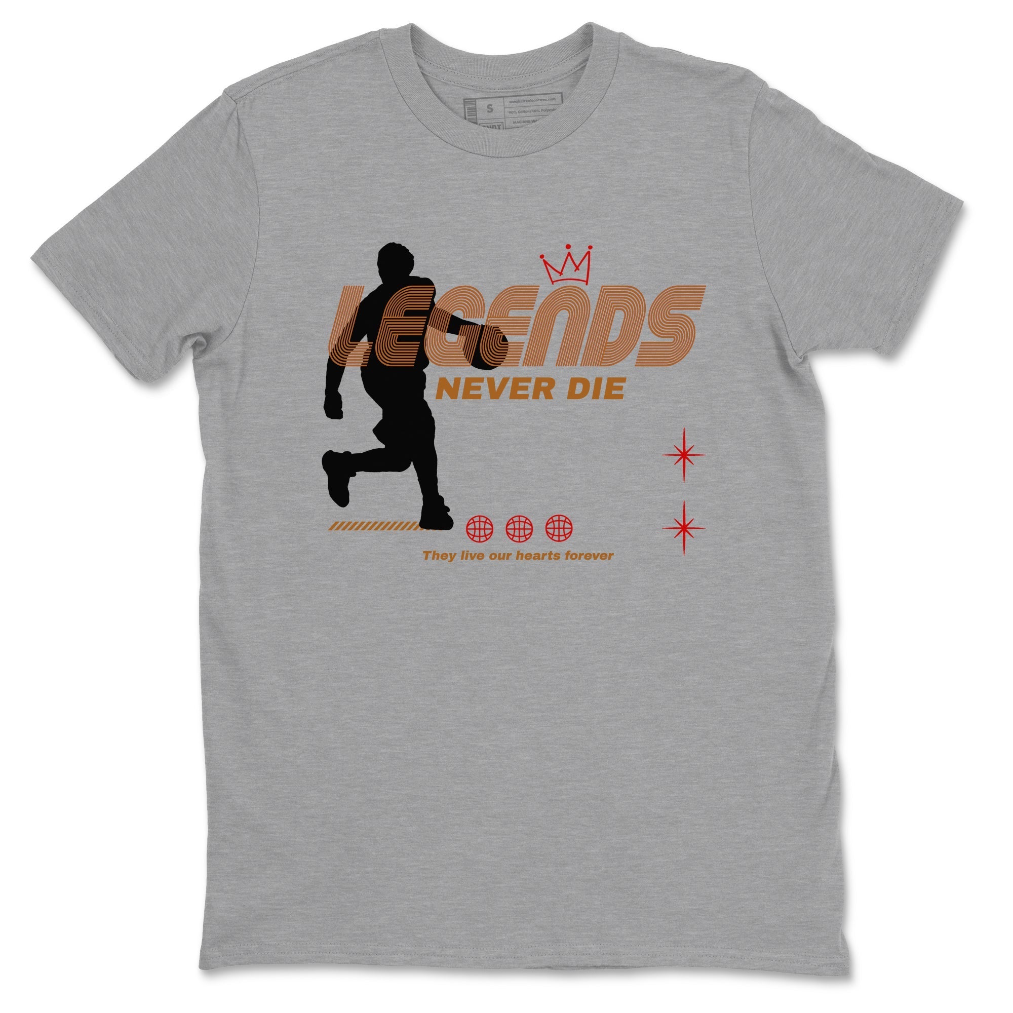 Legends Never Die snkmatch Tees - Air Jordan 5 Archaeo Brown