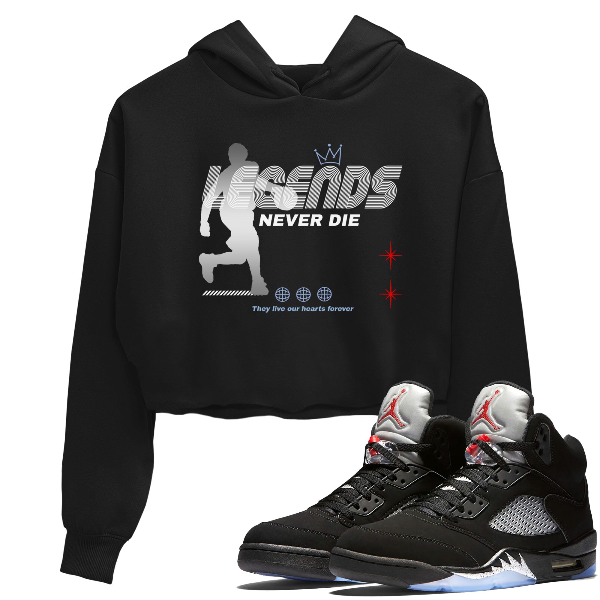 Legends Never Die snkmatch Women's Top - Air Jordan 5 Reimagined