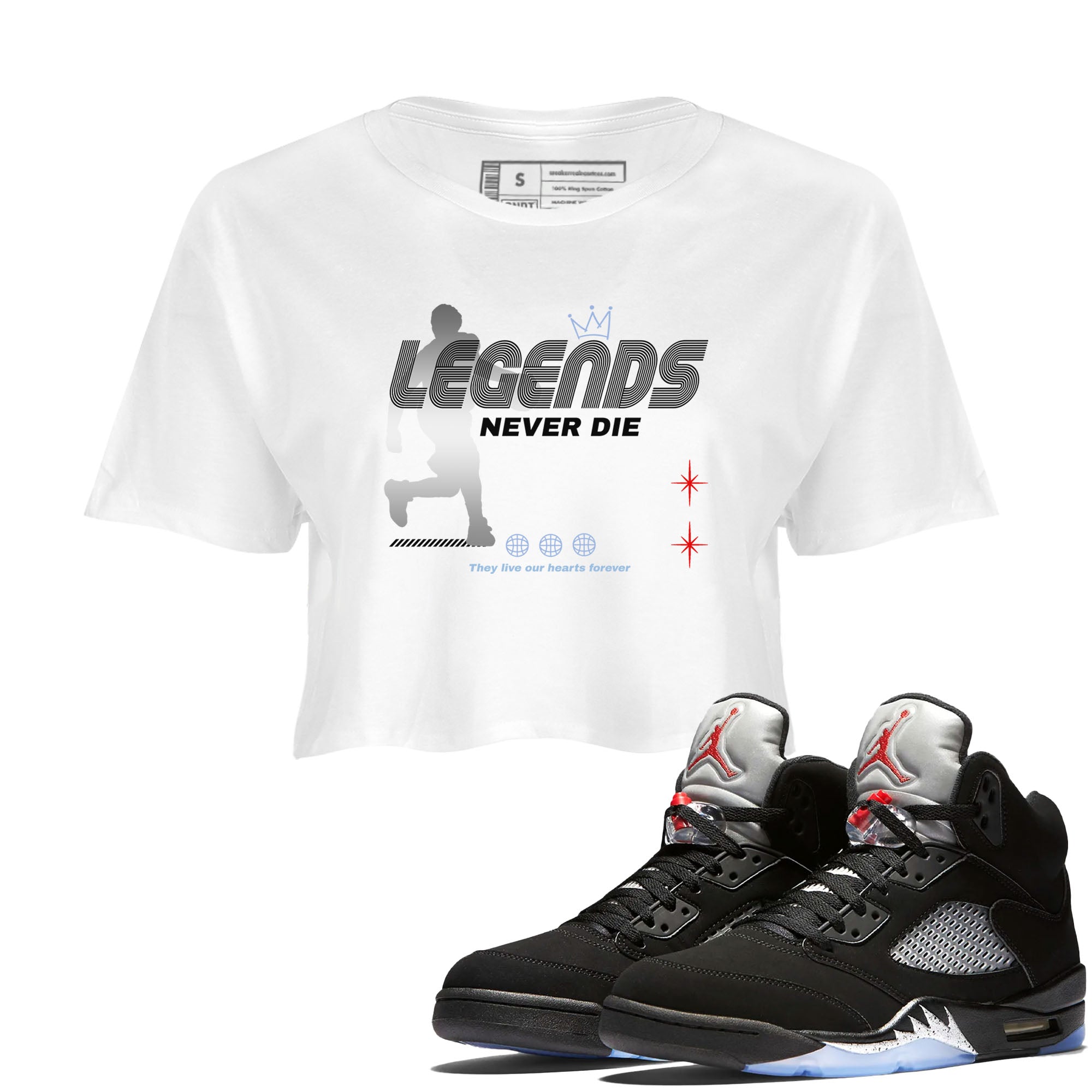 Legends Never Die snkmatch Women's Top - Air Jordan 5 Reimagined