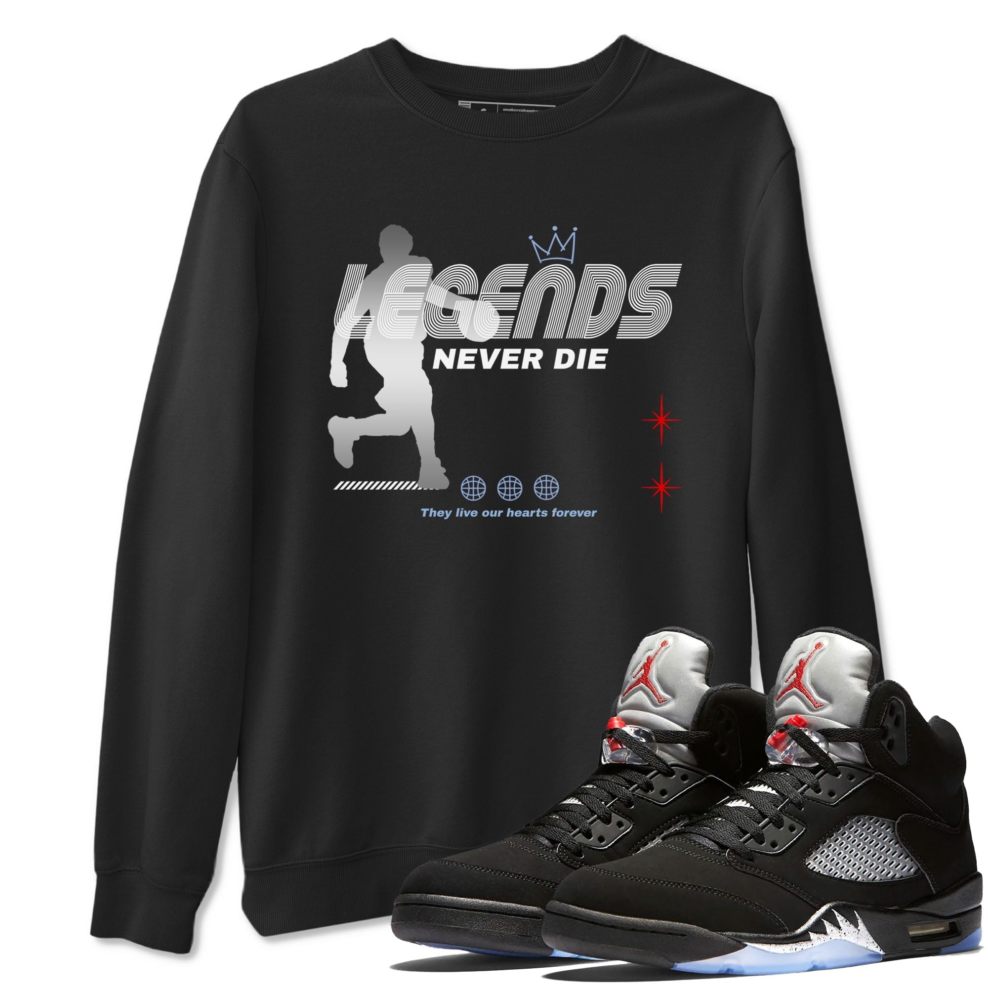 Legends Never Die snkmatch Tees - Air Jordan 5 Reimagined
