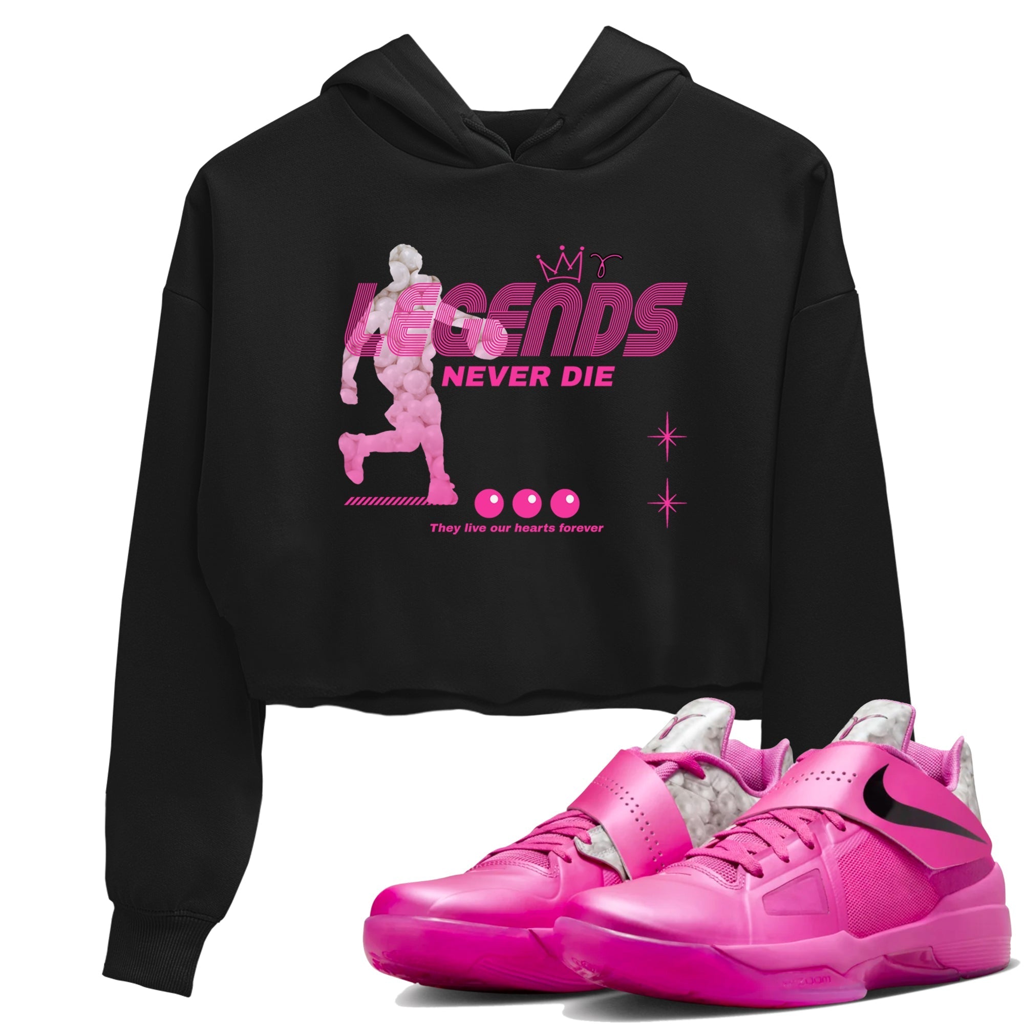 Legends Never Die snkmatch Women's Top - Nike KD 4 Aunt Pearl