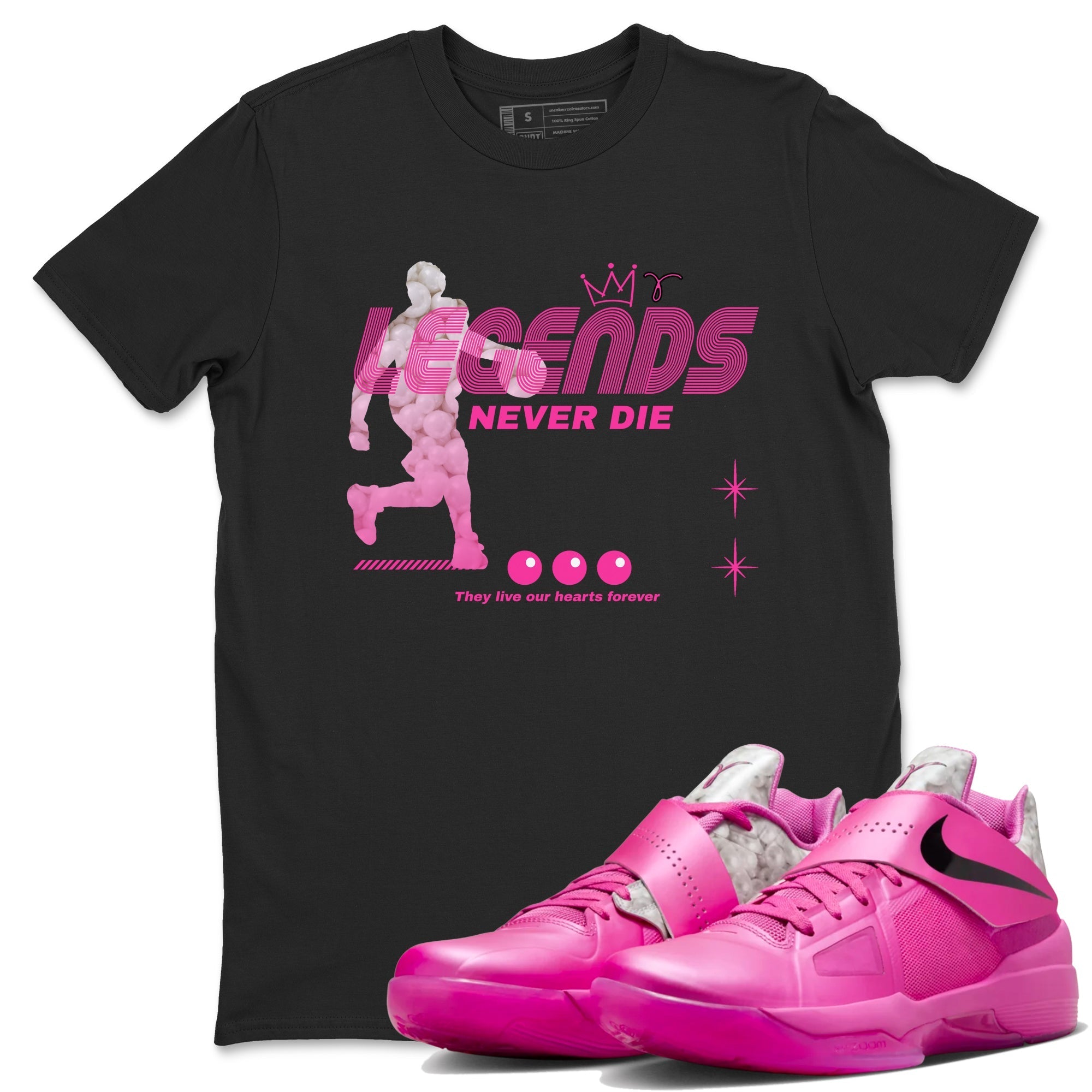 Legends Never Die snkmatch Tees - Nike KD 4 Aunt Pearl