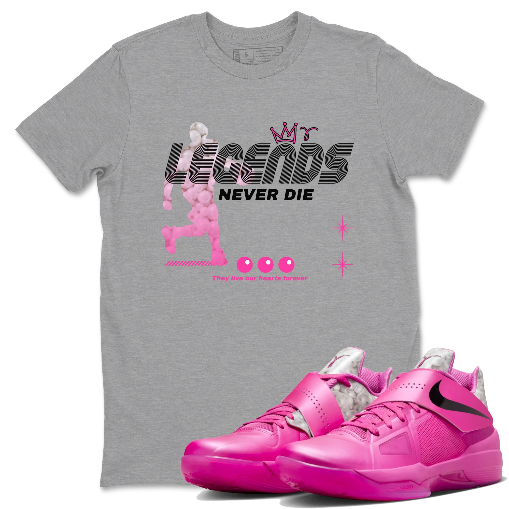 Legends Never Die snkmatch Tees - Nike KD 4 Aunt Pearl