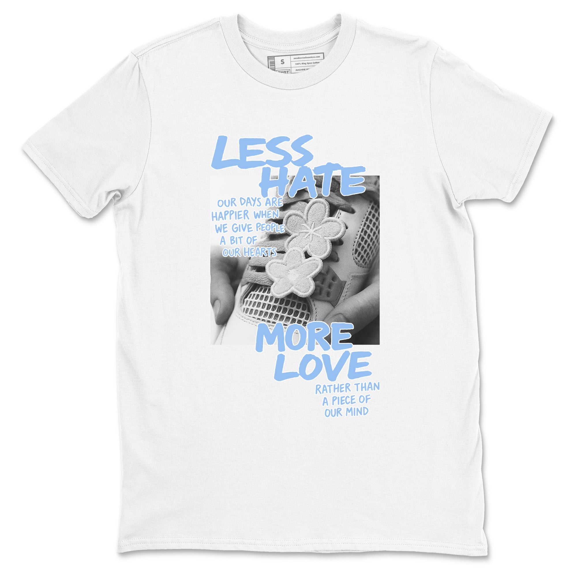 Less Hate More Love snkmatch Tees - Air Jordan 4 Aluminum