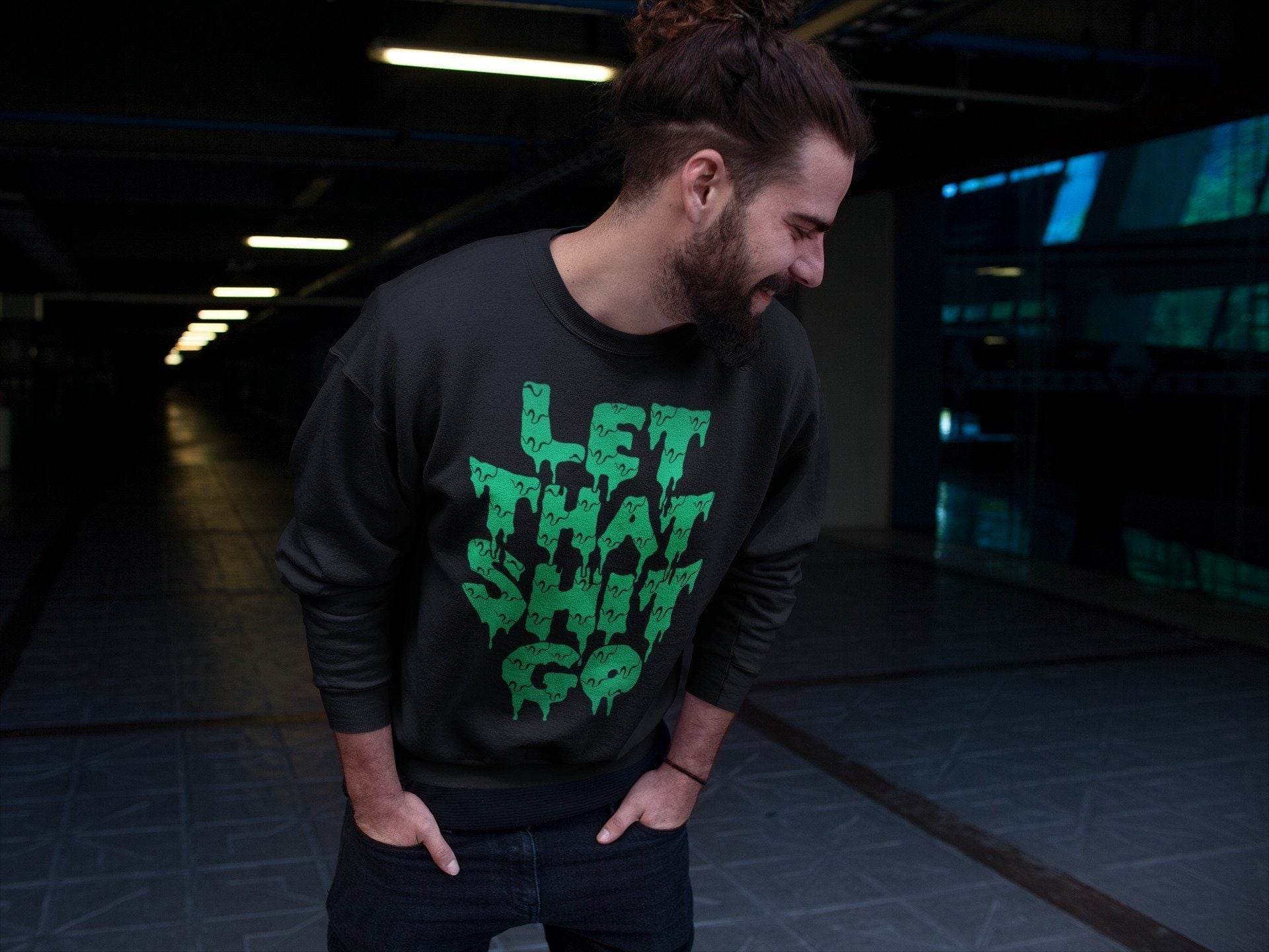 Let That Shit Go Unisex Tops - Air Jordan 3 Pine Green