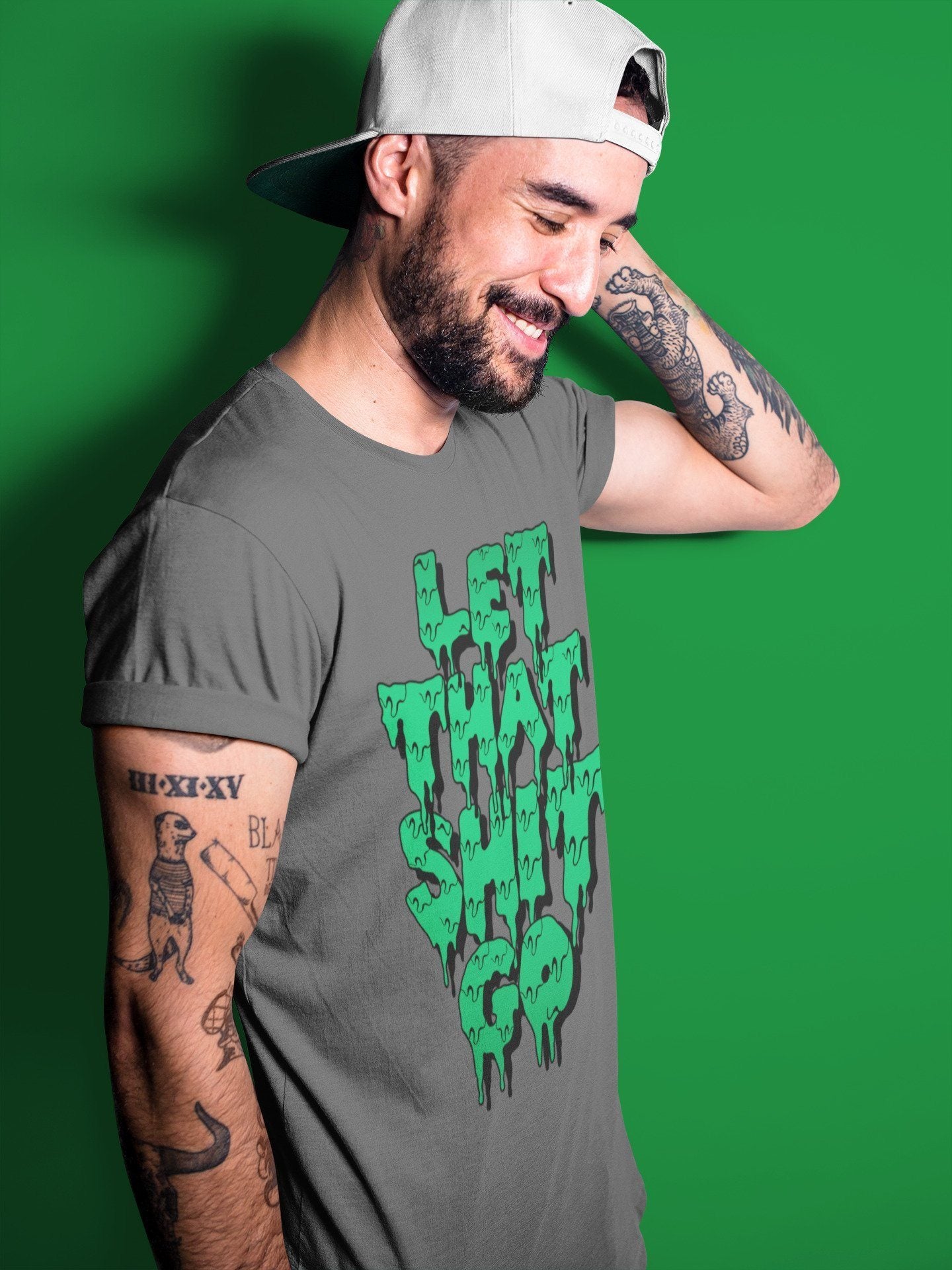 Let That Shit Go Unisex Tops - Air Jordan 3 Pine Green