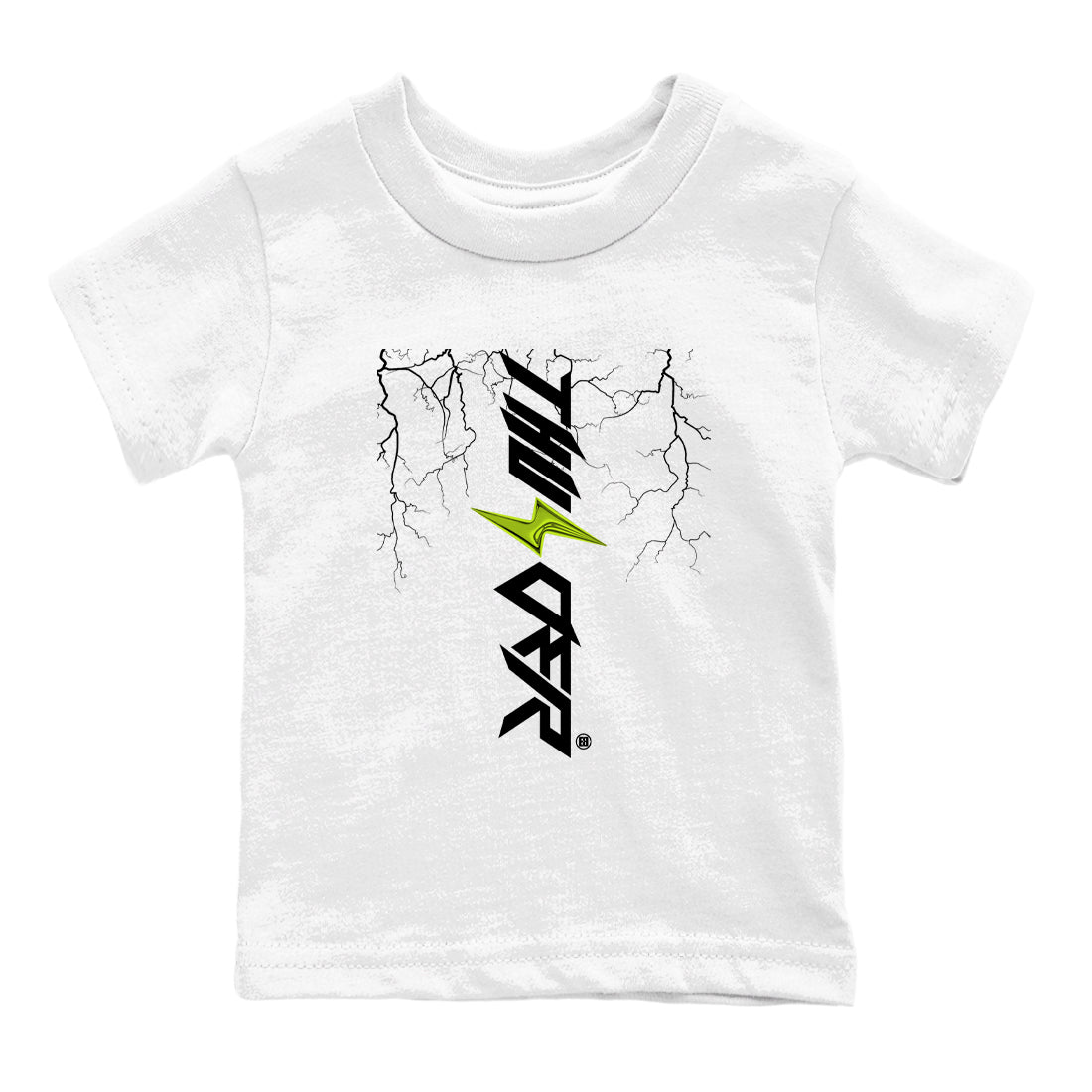 Lightning Thunder snkmatch Tees Kids - Air Foamposite One Black Volt