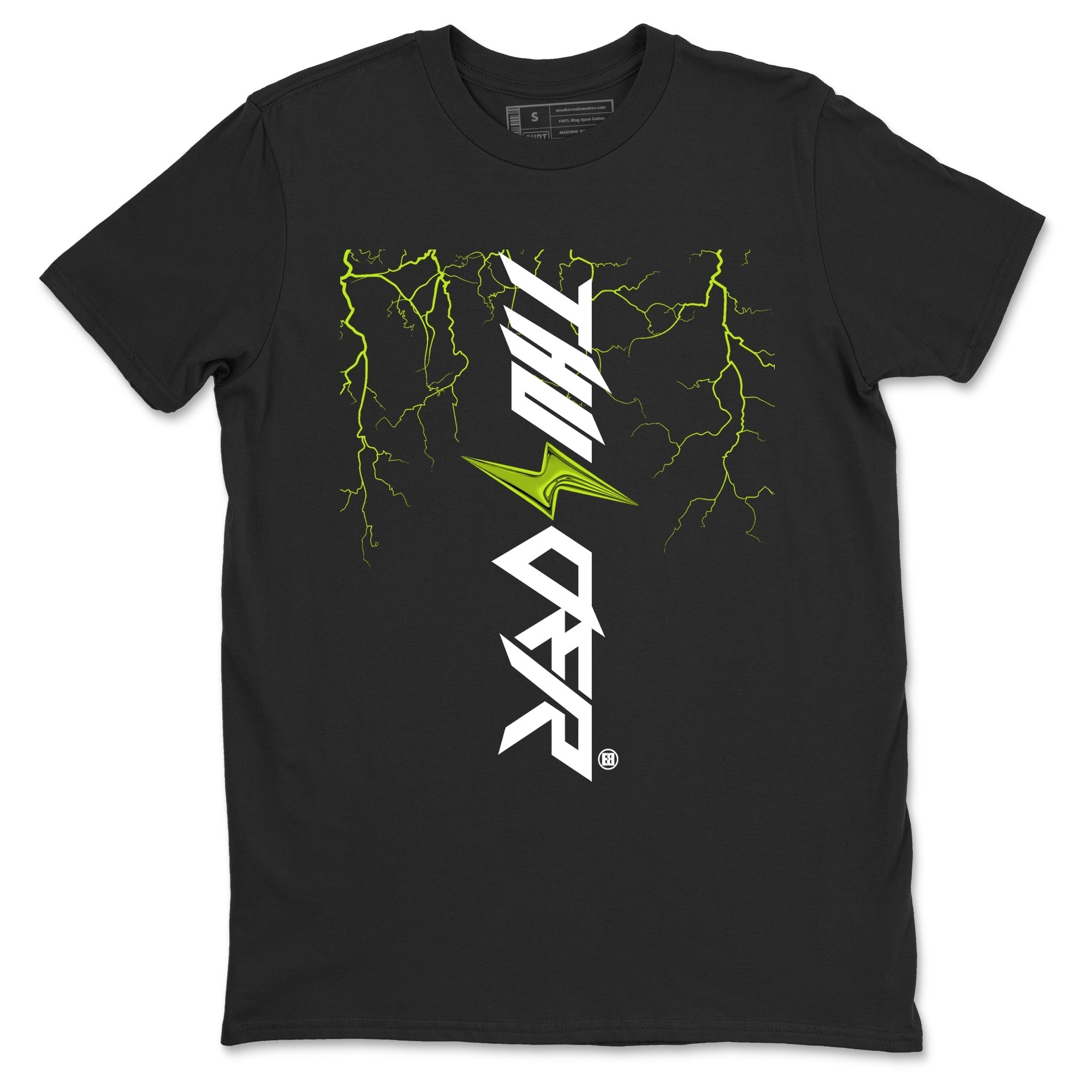Lightning Thunder snkmatch Tees - Air Foamposite One Black Volt