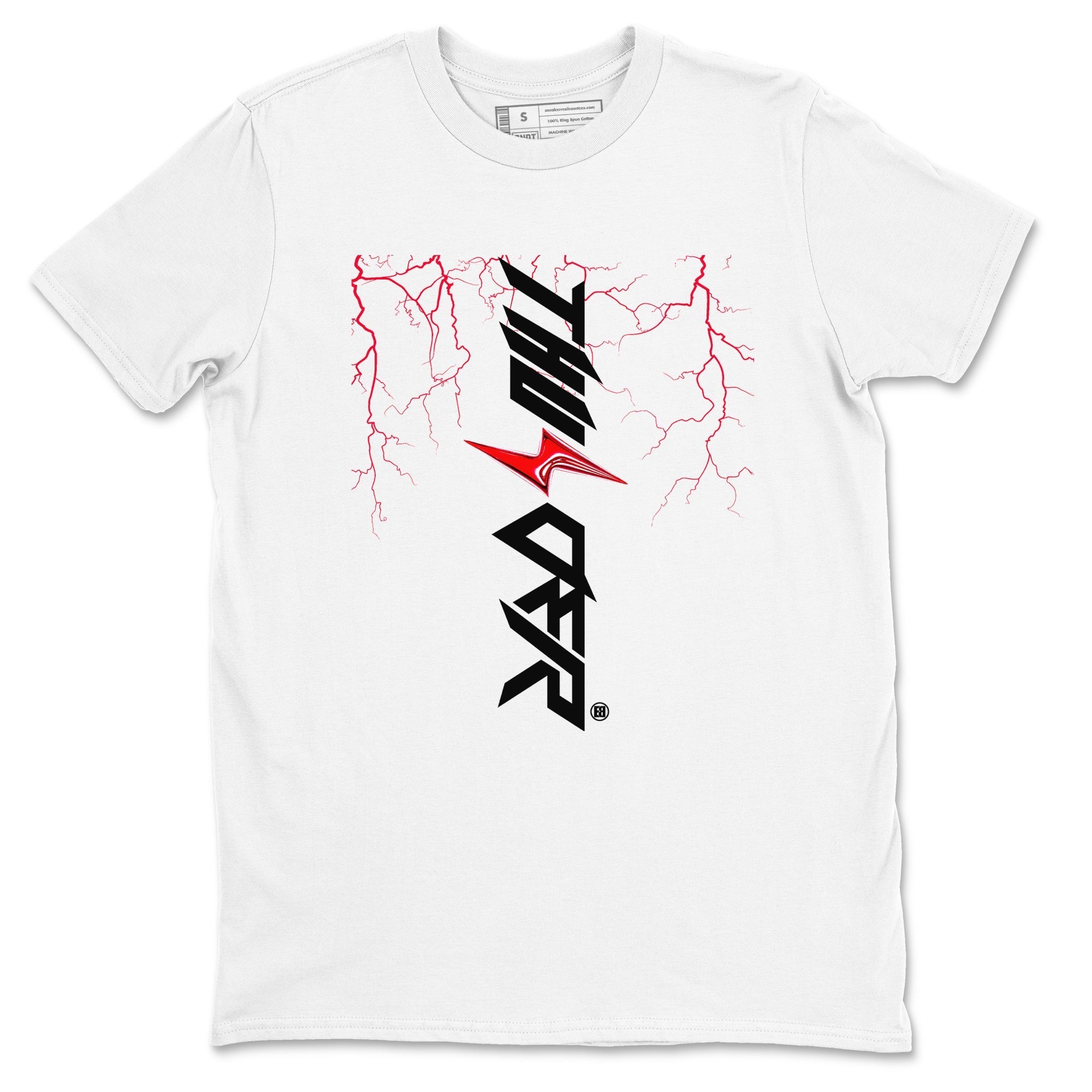 Lightning Thunder snkmatch Tees - Air Jordan 4 Red Thunder