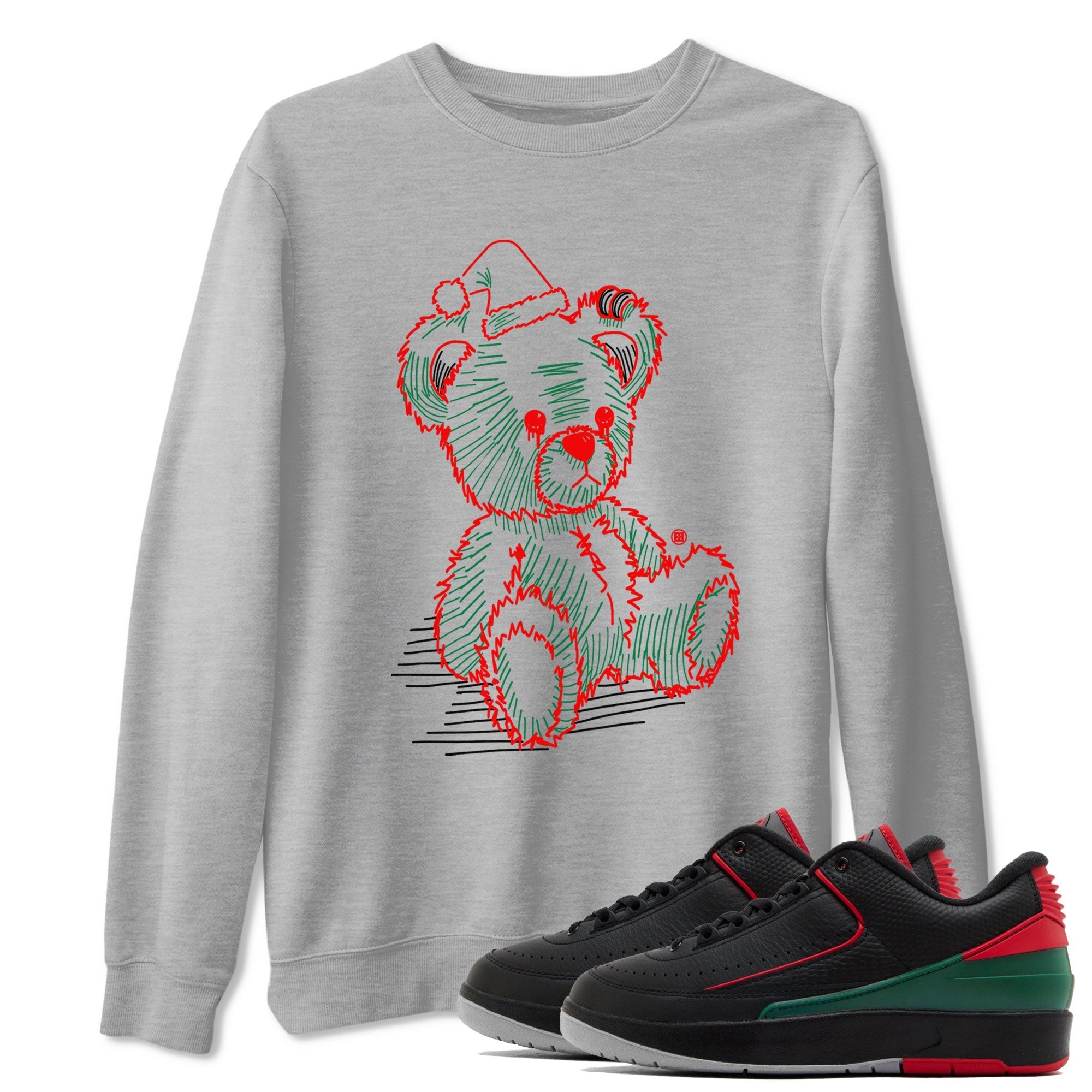 Line Bear snkmatch Tee - Air Jordan 2 Christmas