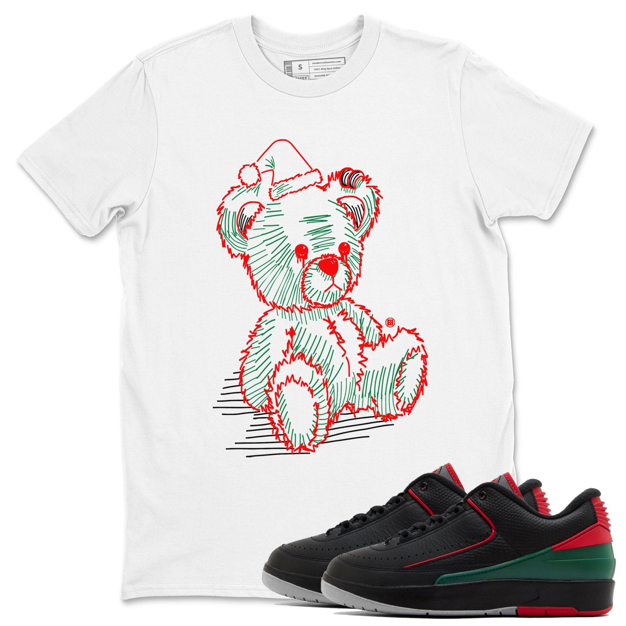 Line Bear snkmatch Tee - Air Jordan 2 Christmas
